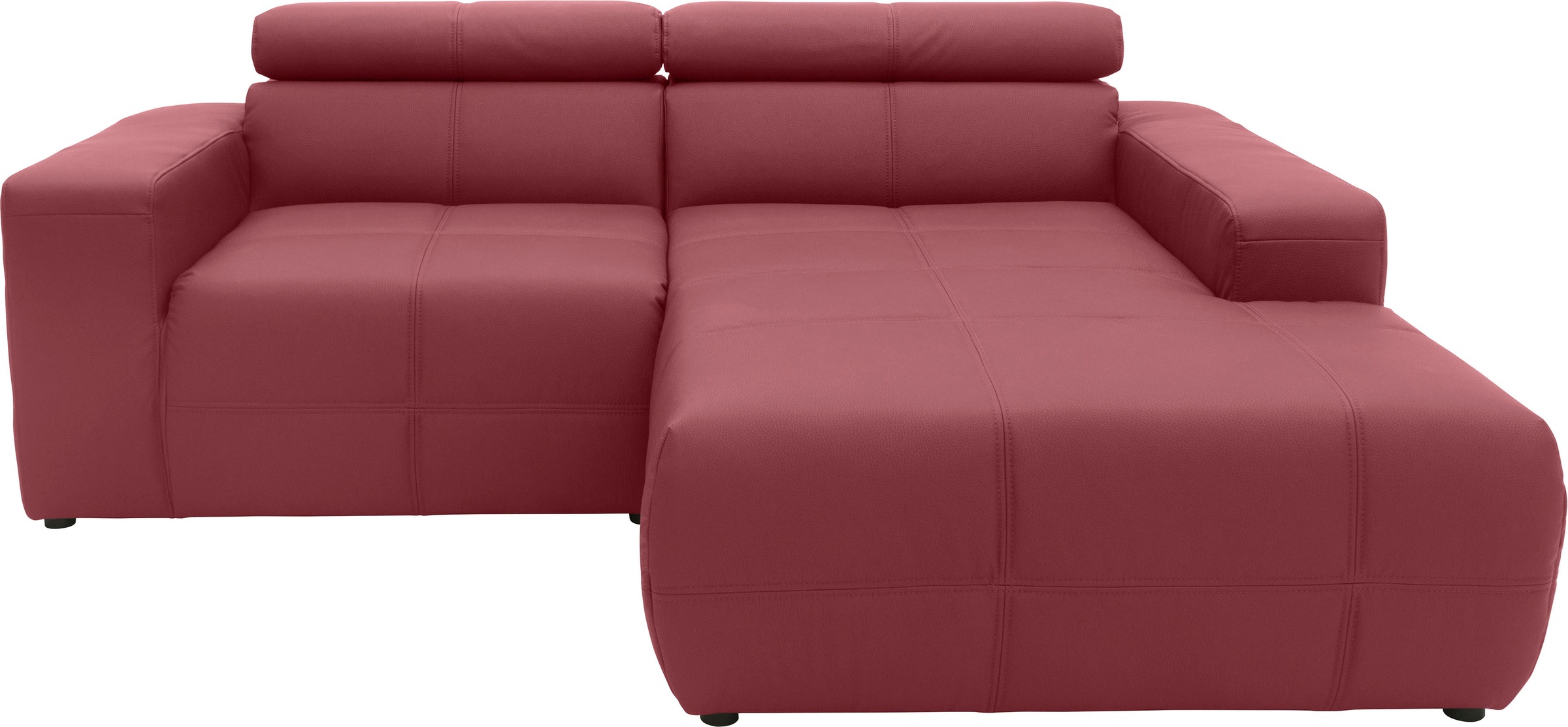 DOMO collection Ecksofa »Brandon, inkl. Kopfteilverstellung, B/T/H: 214/100 günstig online kaufen