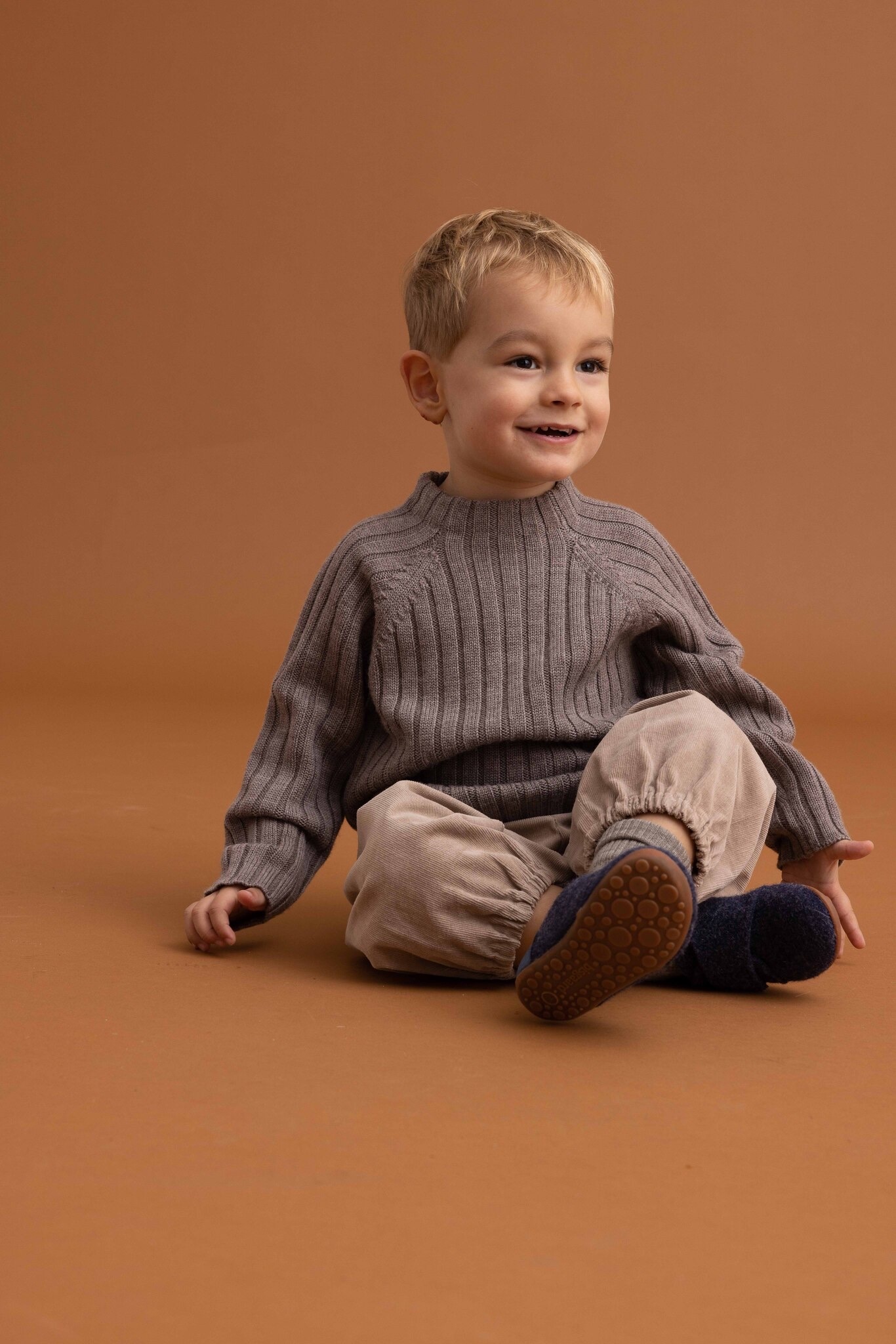 Bisgaard Hausschuh »Bisgaard Baby Wool«, Wagenschuh, Babyschuh, Schlupfschuh mit Klettverschluss