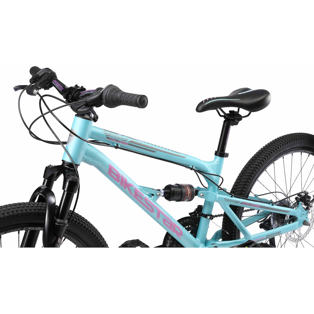 Bikestar Kinderfahrrad, 21 Gang, Shimano, RD-TY21 Schaltwerk, Kettenschaltung