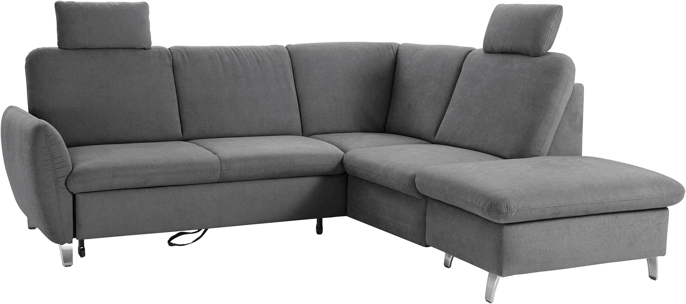 sit&more Ecksofa »Daytona L-Form«, mit Federkern, zwei Kopfstützen und wahlweise mit Bettfunktion