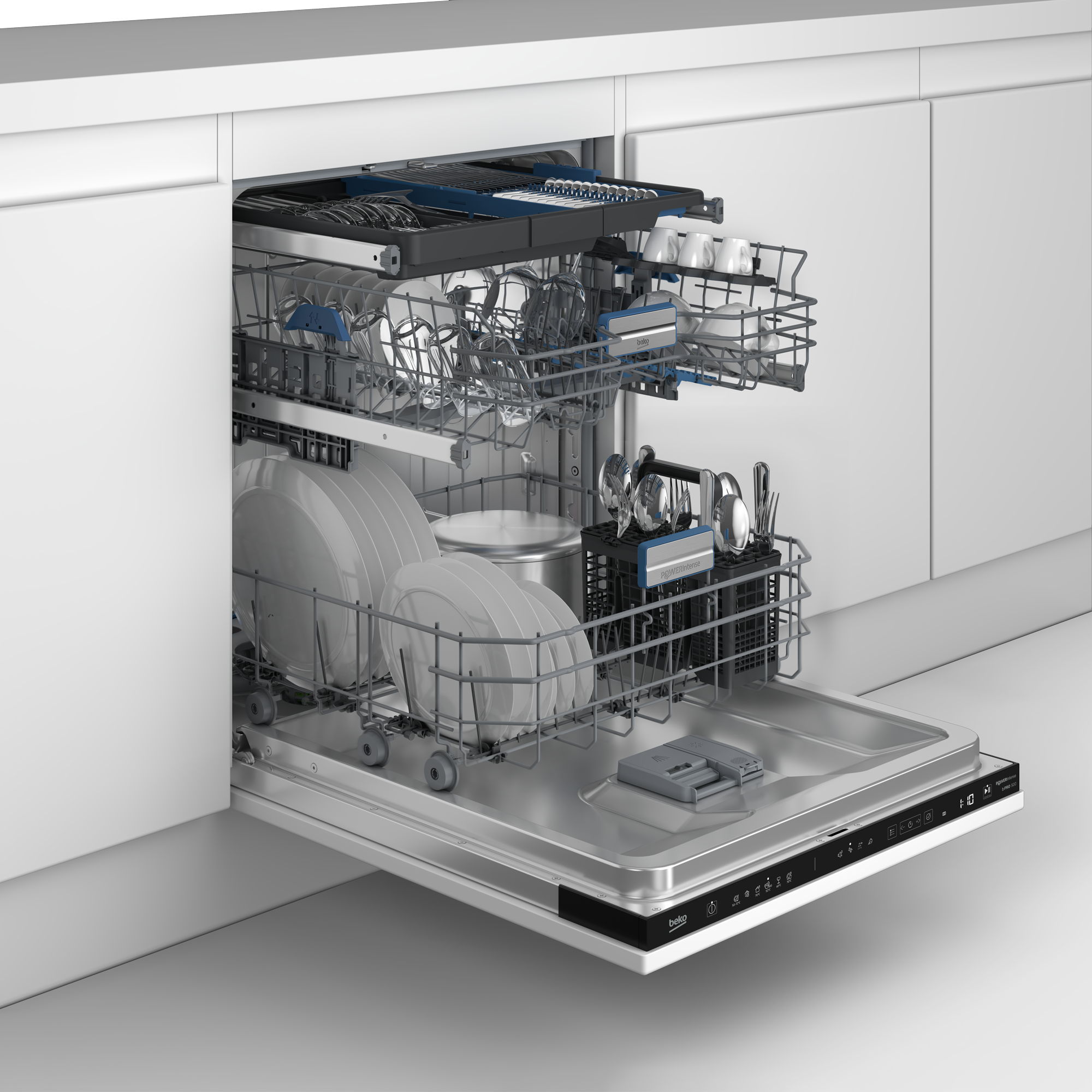 BEKO vollintegrierbarer Geschirrspüler »BDIN36550P« 8,9 l 15 tlg. Maßgedecke