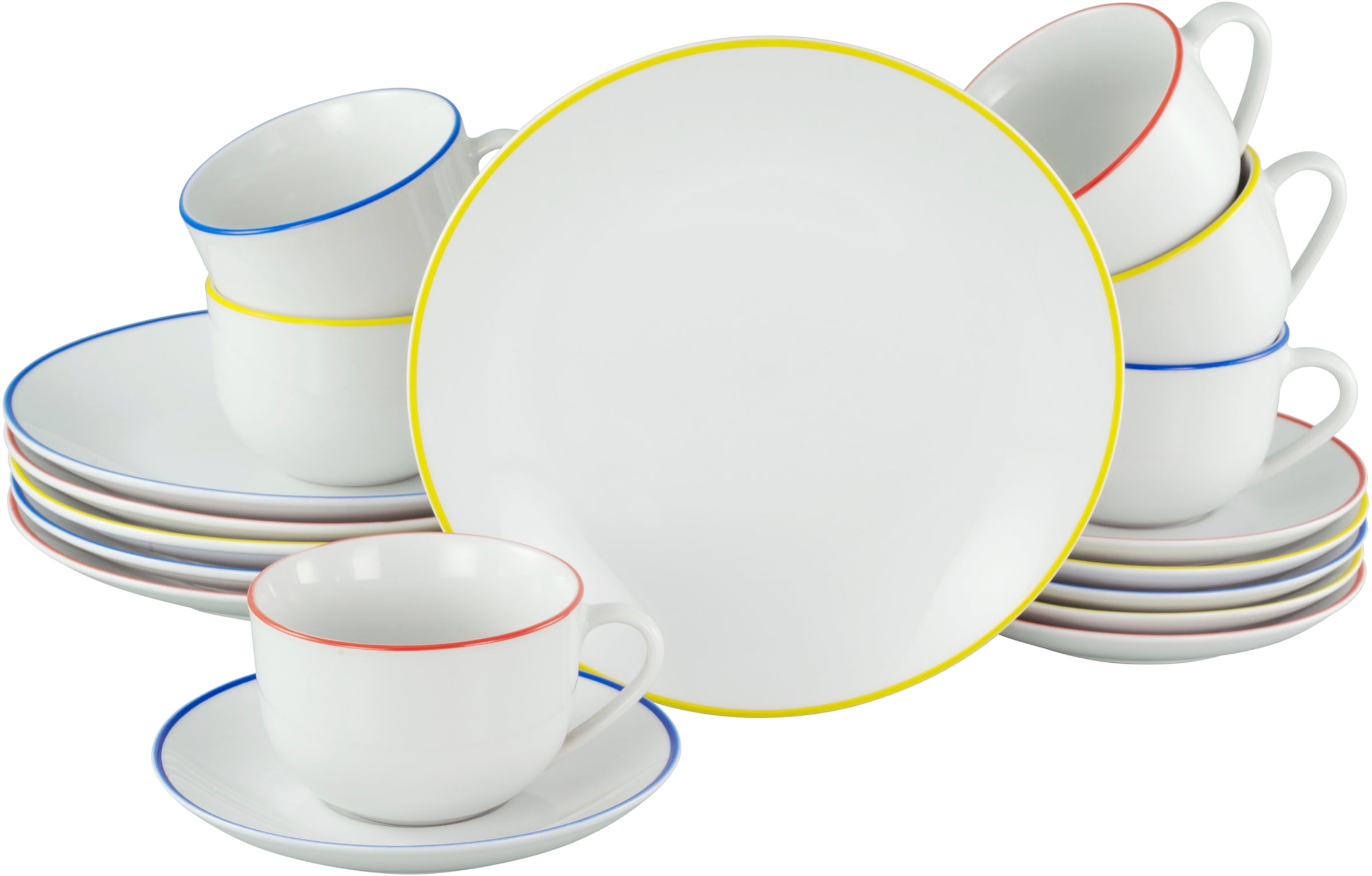 my home Kaffeeservice »Angi« Geschirr-Set, harmonische, trendige Coupeform günstig online kaufen
