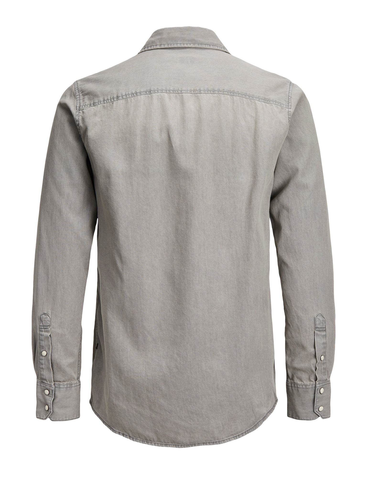 Jack & Jones Jeanshemd »JJESHERIDAN im Workwear-Stil mit robuster Baumwollqualität« unifarben, modisch, slim fit, Baumwolle, Hemdkragen