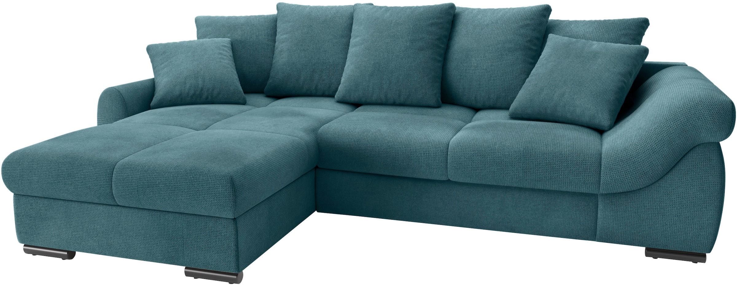 INOSIGN Ecksofa "Livorno", inkl. Hochschläfer-Bettauszug, XL-Bettkasten wei günstig online kaufen