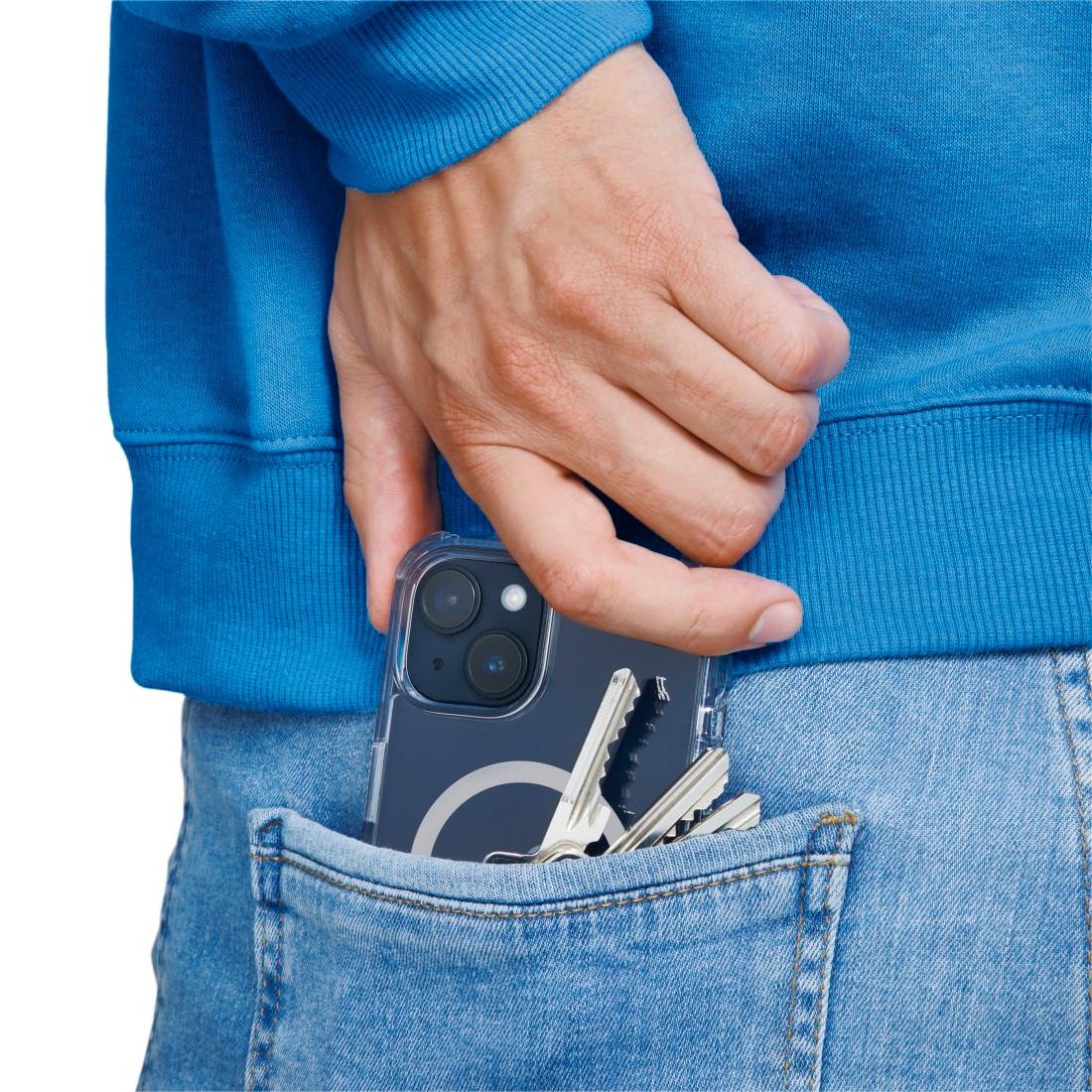 Hama Handyhülle »Handyhülle „Extreme Protect“ für iPhone 14 (für MagSafe, stoßfest)«, iPhone 14, Anti-Vergilbung