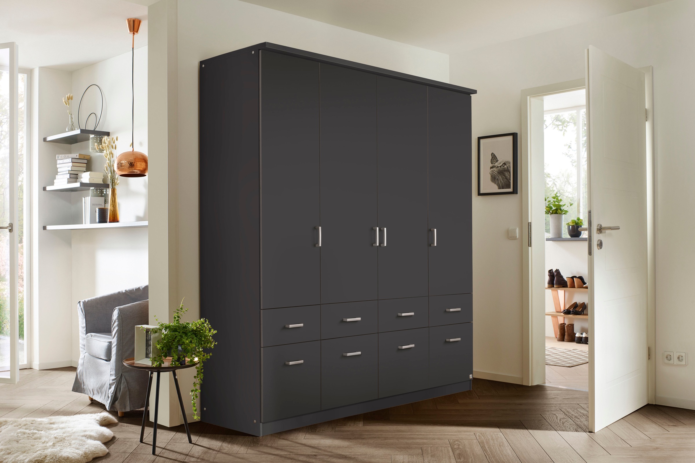 rauch Kleiderschrank »Kleiderschrank Schrank Garderobe deckenhoher Schrank BREMEN«, in vielen Farben und Ausführungen MADE IN GERMANY