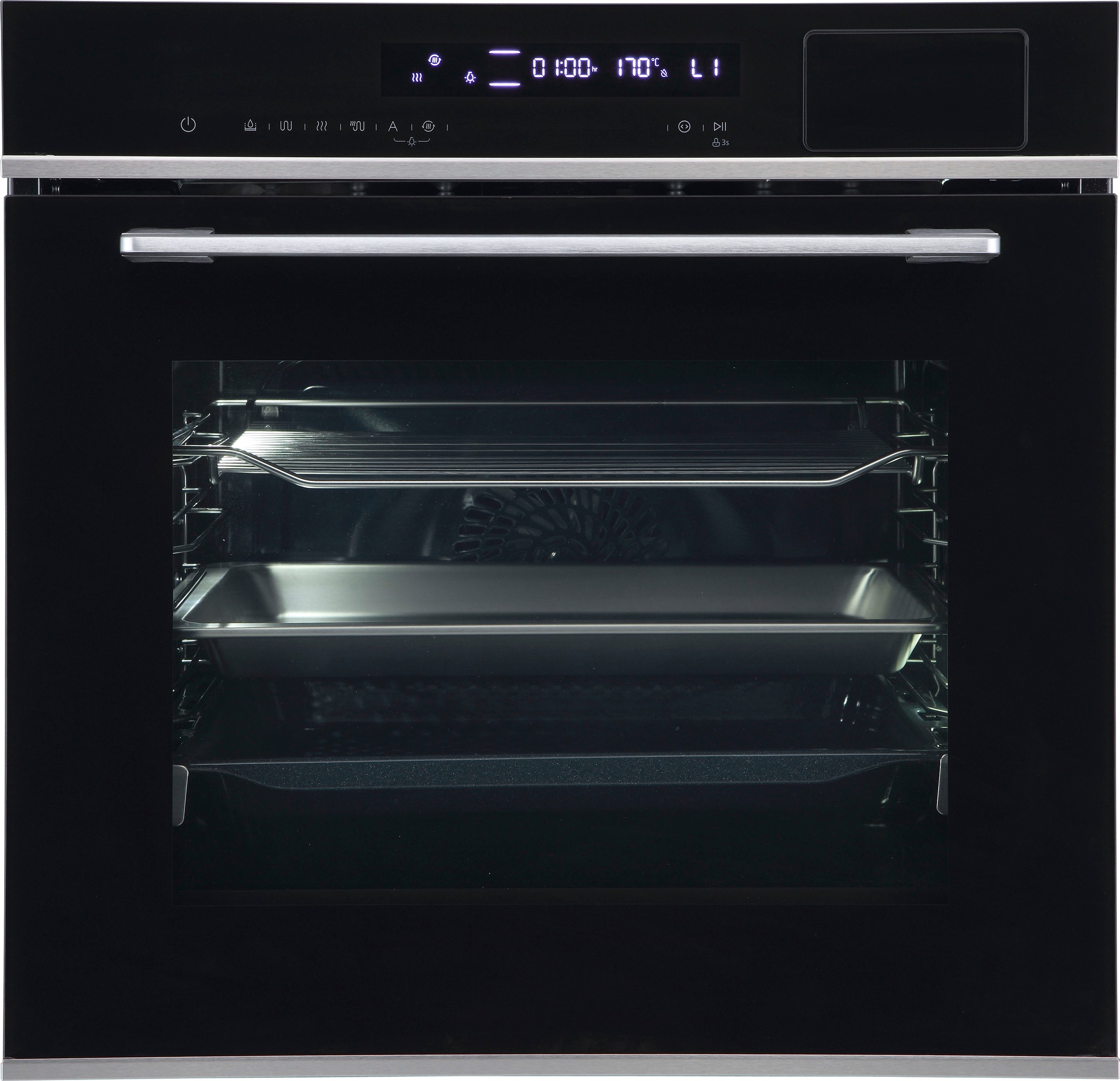 Hanseatic Dampfbackofen »HBO7212SA1«, mit 2-fach-Teleskopauszug, Dampffunkt günstig online kaufen
