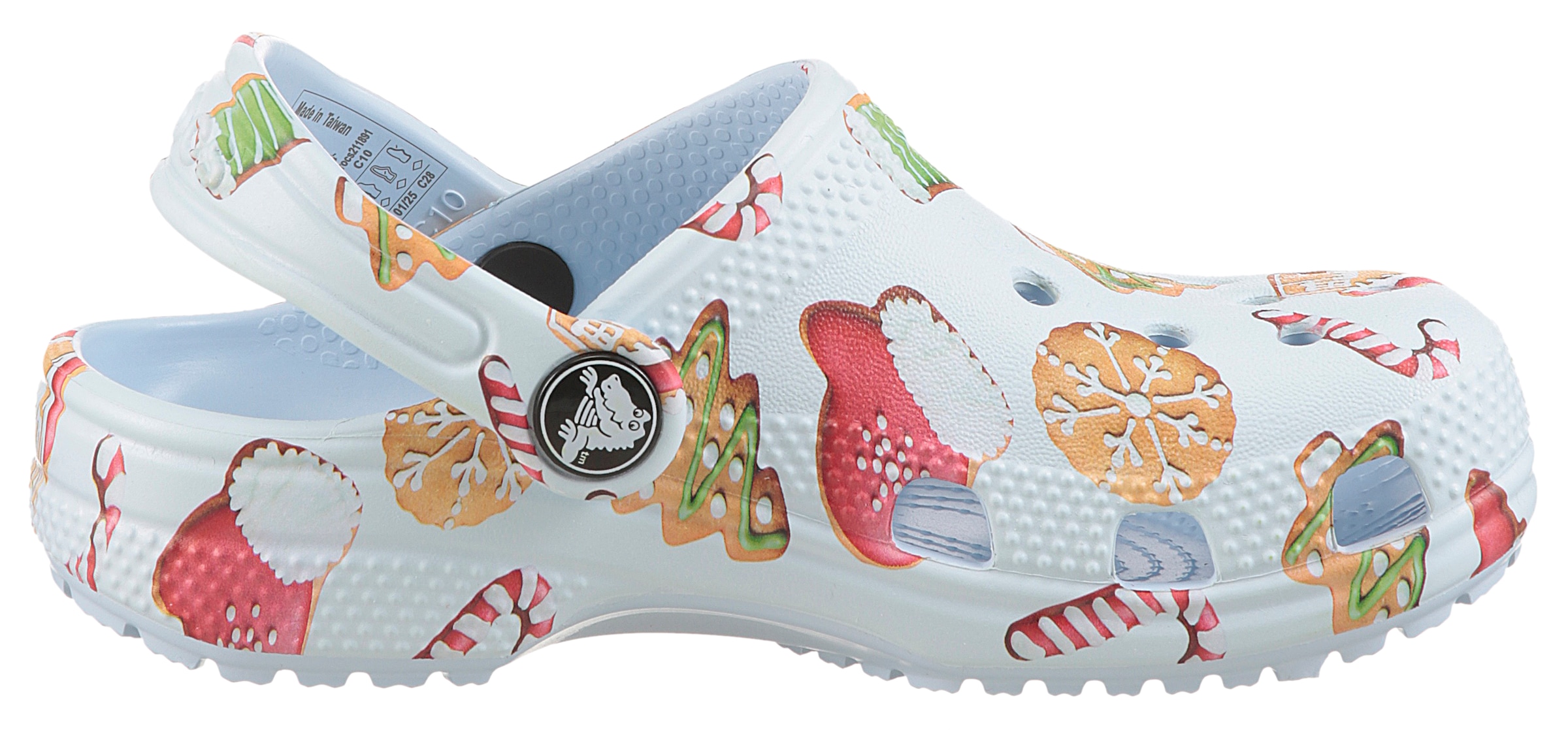 Crocs Clog »Classic Clog K«  Weihnachtsschuh, Hausschuh mit buntem Festive Print