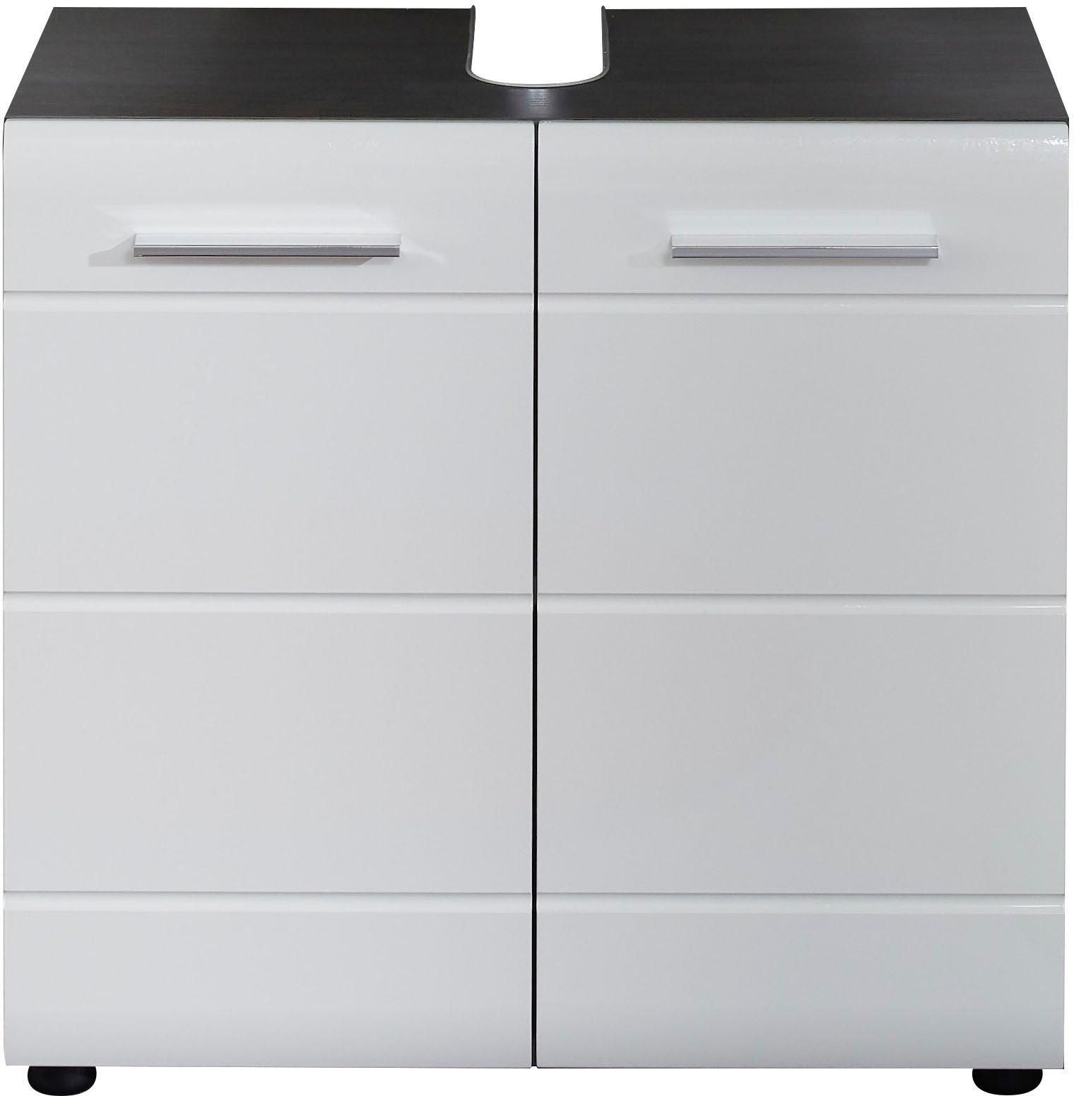 welltime Waschbeckenunterschrank »Sovana« Waschbeckenunterschrank mit 2 Türen - (B/T/H) 60/31/57 cm