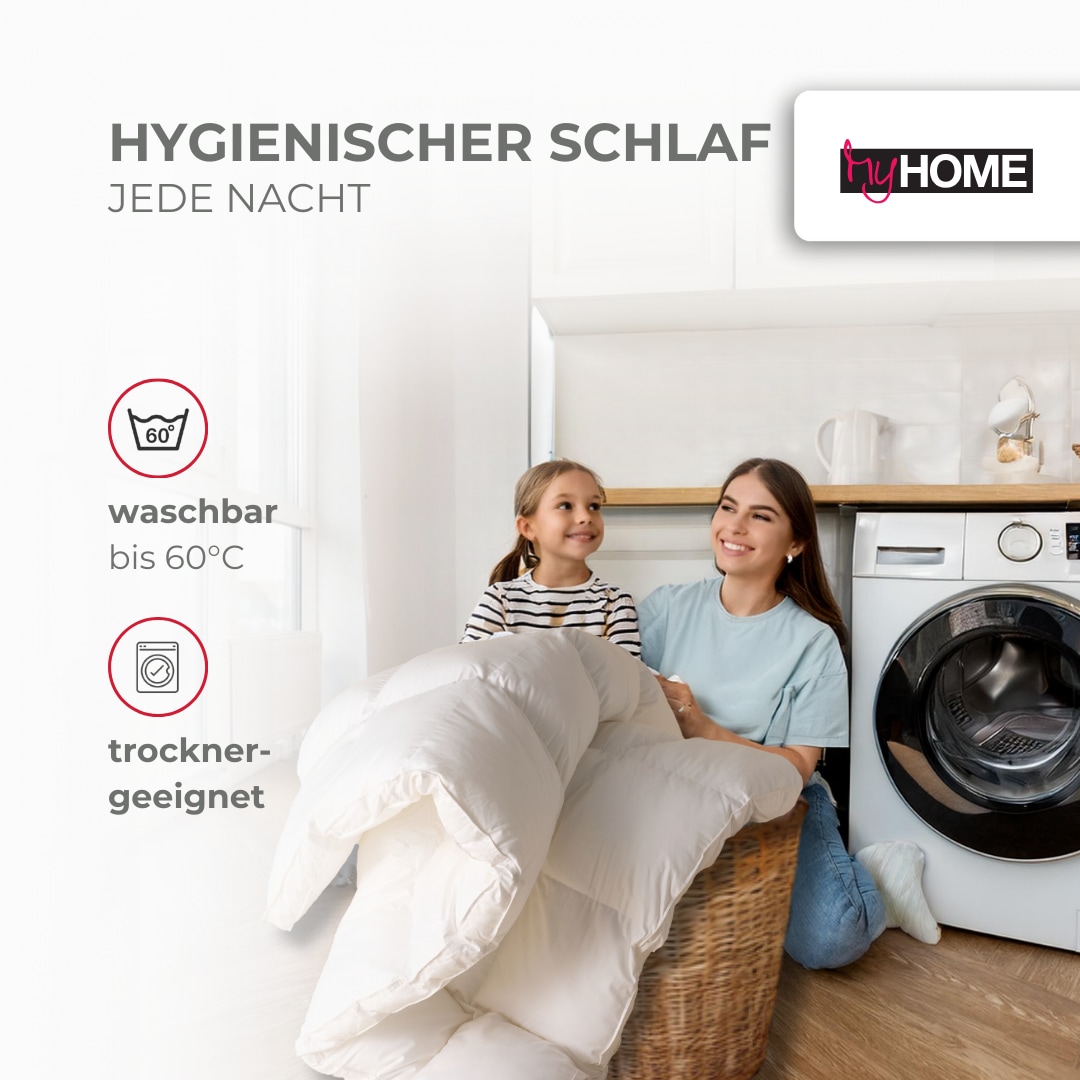RIBECO Kunstfaserbettdecke »Jan«, normal, (1 St.), normal, Bezug: Polyester, (1-tlg), Unschlagbares Preis- / Leistungsverhältnis!