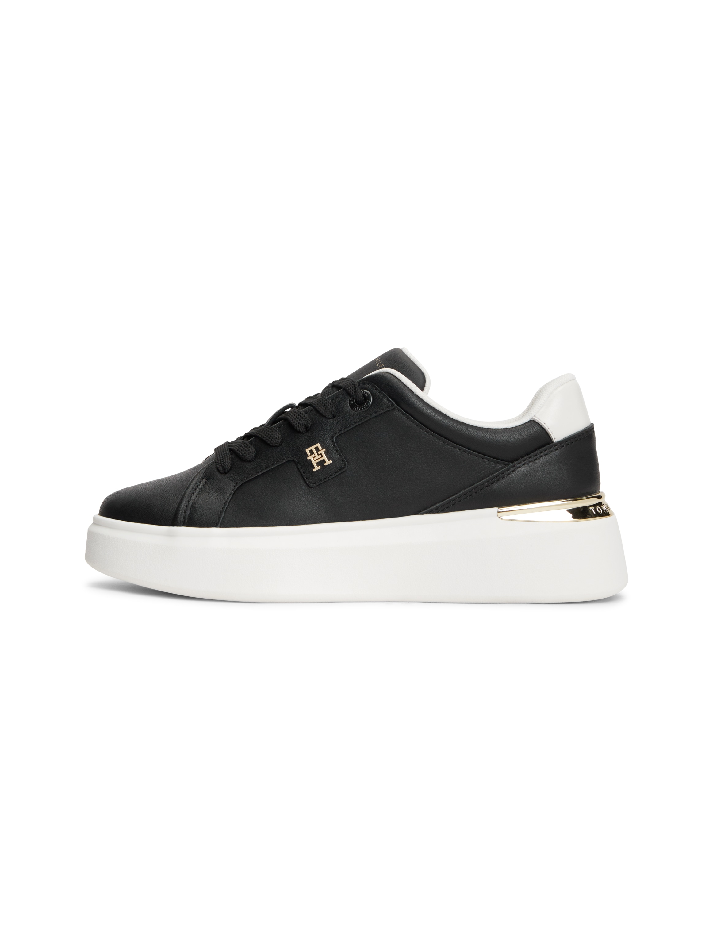 Tommy Hilfiger Plateausneaker »TH CHIC PLATFORM«  Freizeitschuh, Halbschuh, Schnürer mit seitlichem TH-Emblem