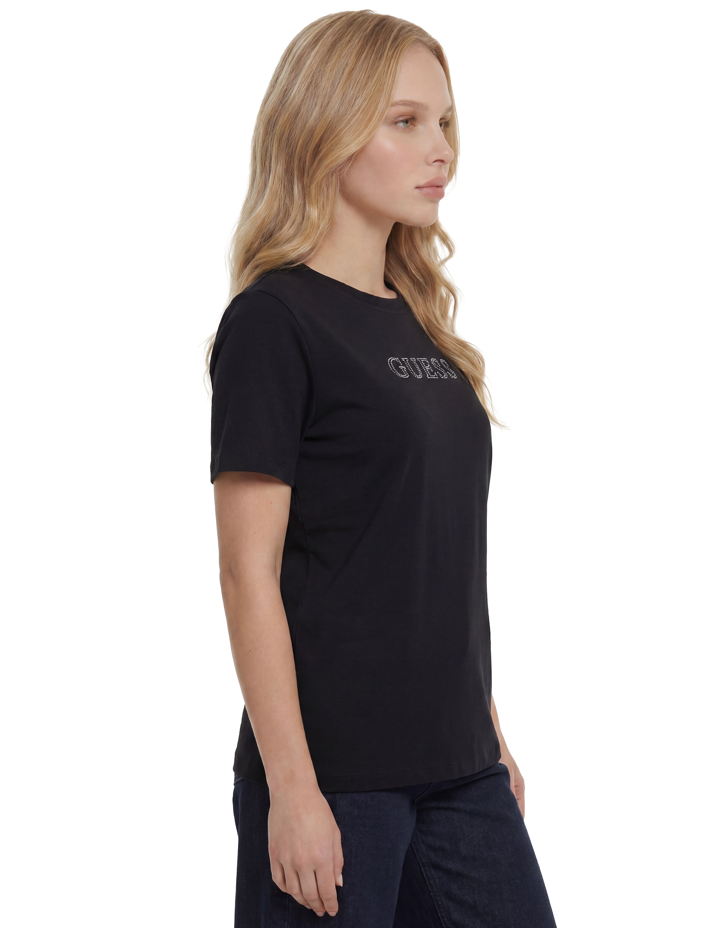 Guess Langarmshirt »COLETTE LS RIB TOP« aus Rippstrick, Viskosemix