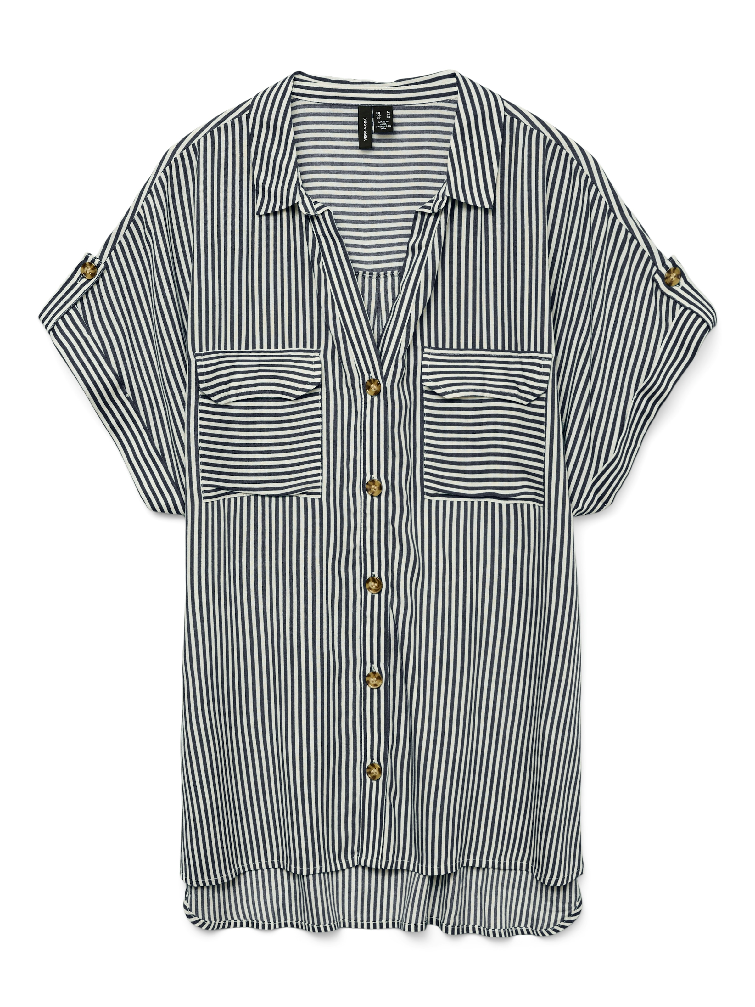 Vero Moda Kurzarmbluse »VMBUMPY S/S SHIRT WVN GA NOOS« Viskose, regular fit