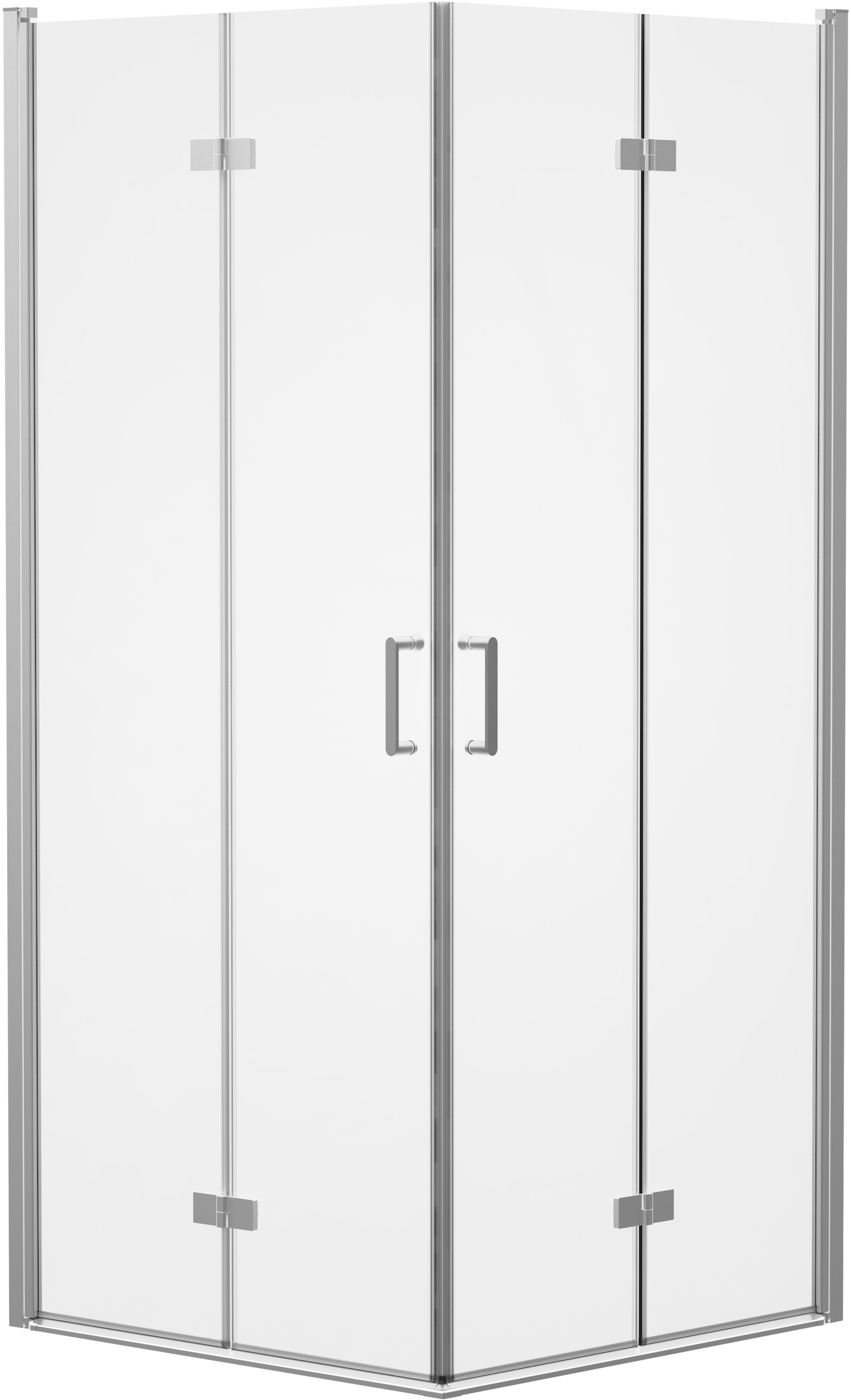 Marwell Eckdusche »Shine Square« mit Schwingrichtung in beide Seiten, mit EasyClean