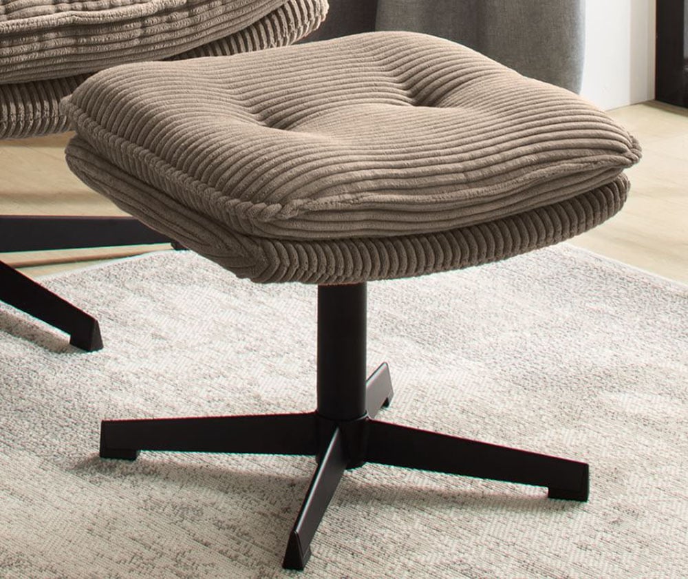 Jockenhöfer Gruppe Relaxsessel »Kasper«, Inklusive Hocker, 360° Drehfunktion