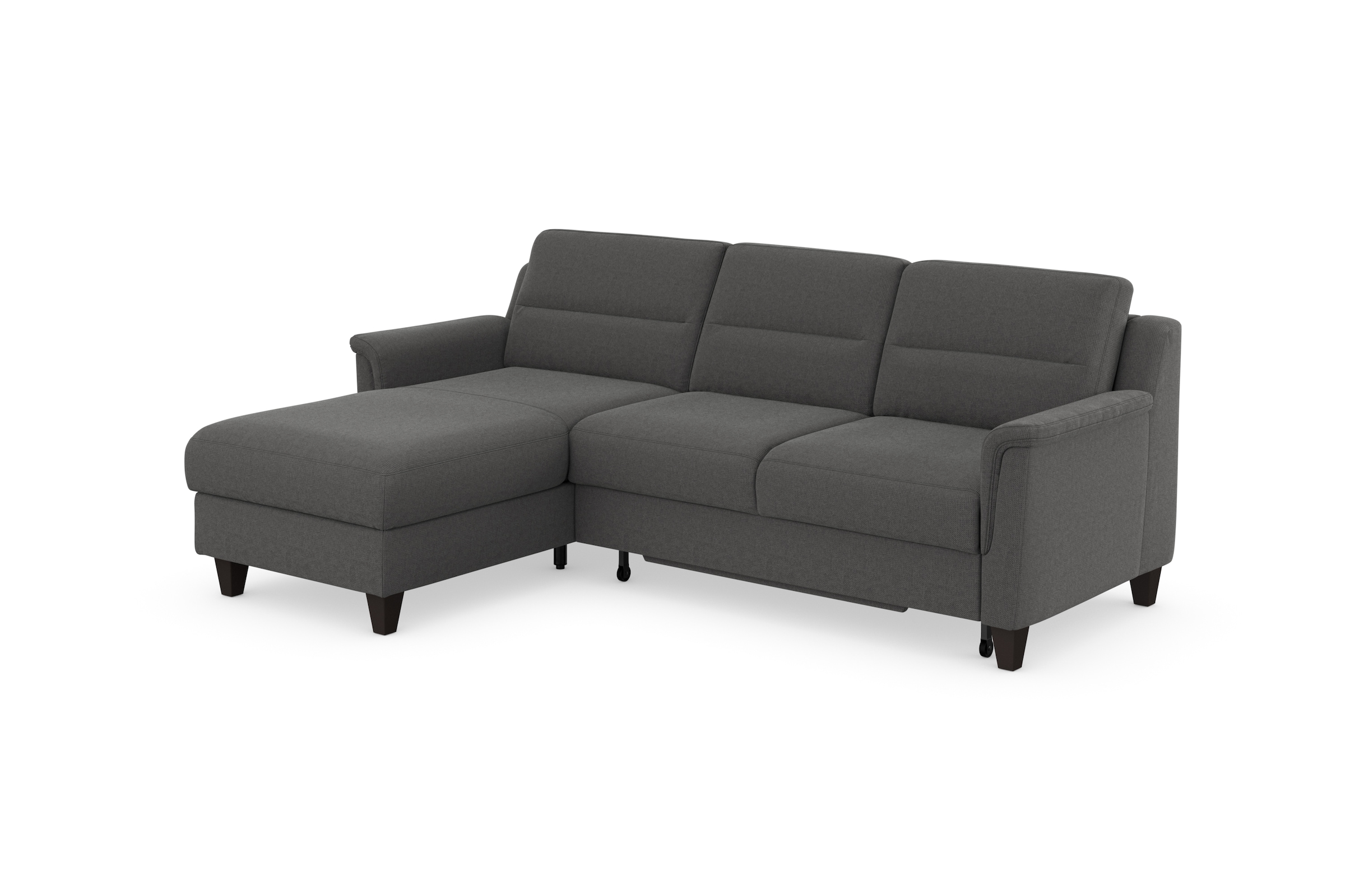 sit&more Ecksofa »Farö L-Form«, inklusive Federkern, wahlweise mit Bettfunktion und Bettkasten