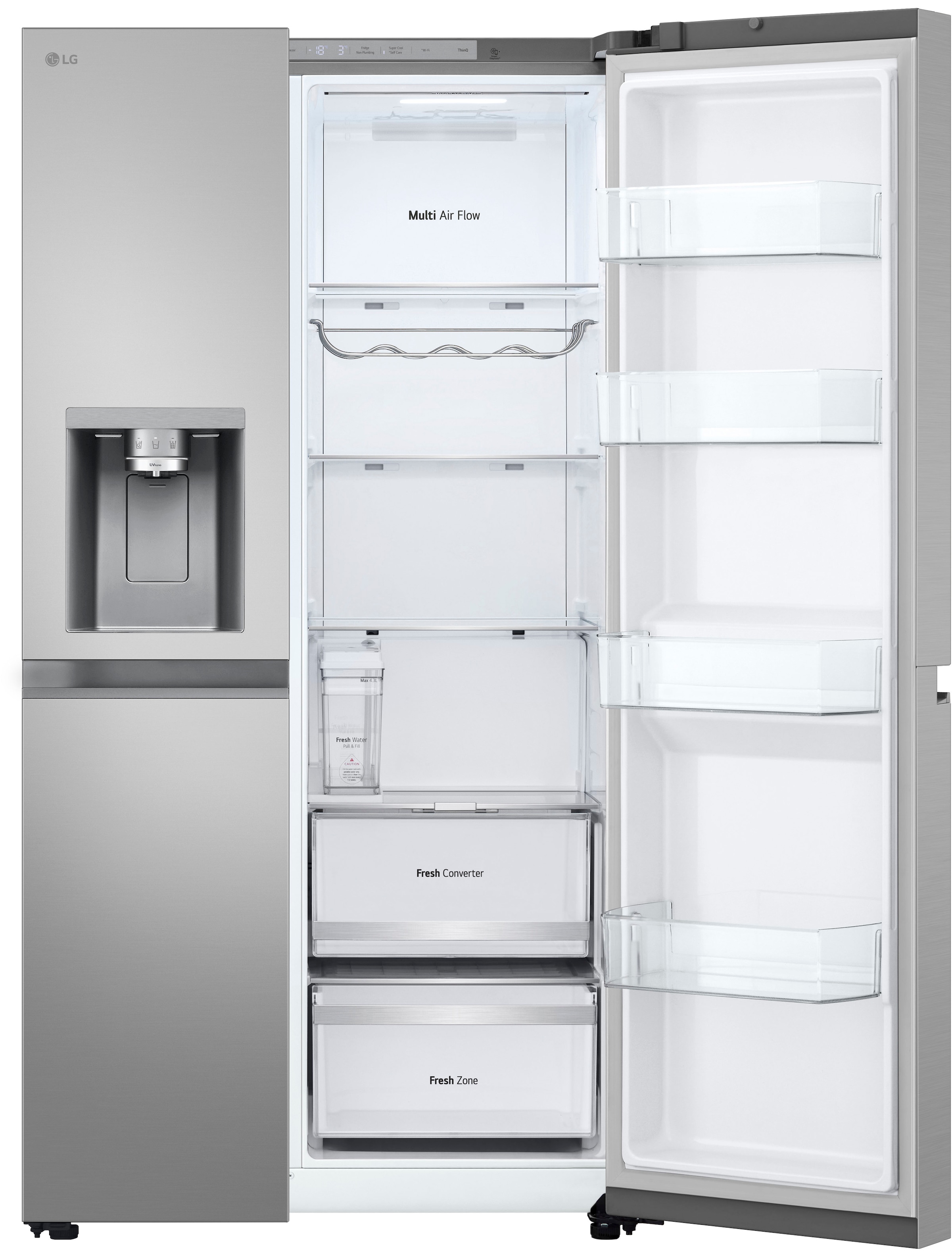 LG Side-by-Side L-Serie »GSLE81PYBD« 179 cm hoch 91,3 cm breit