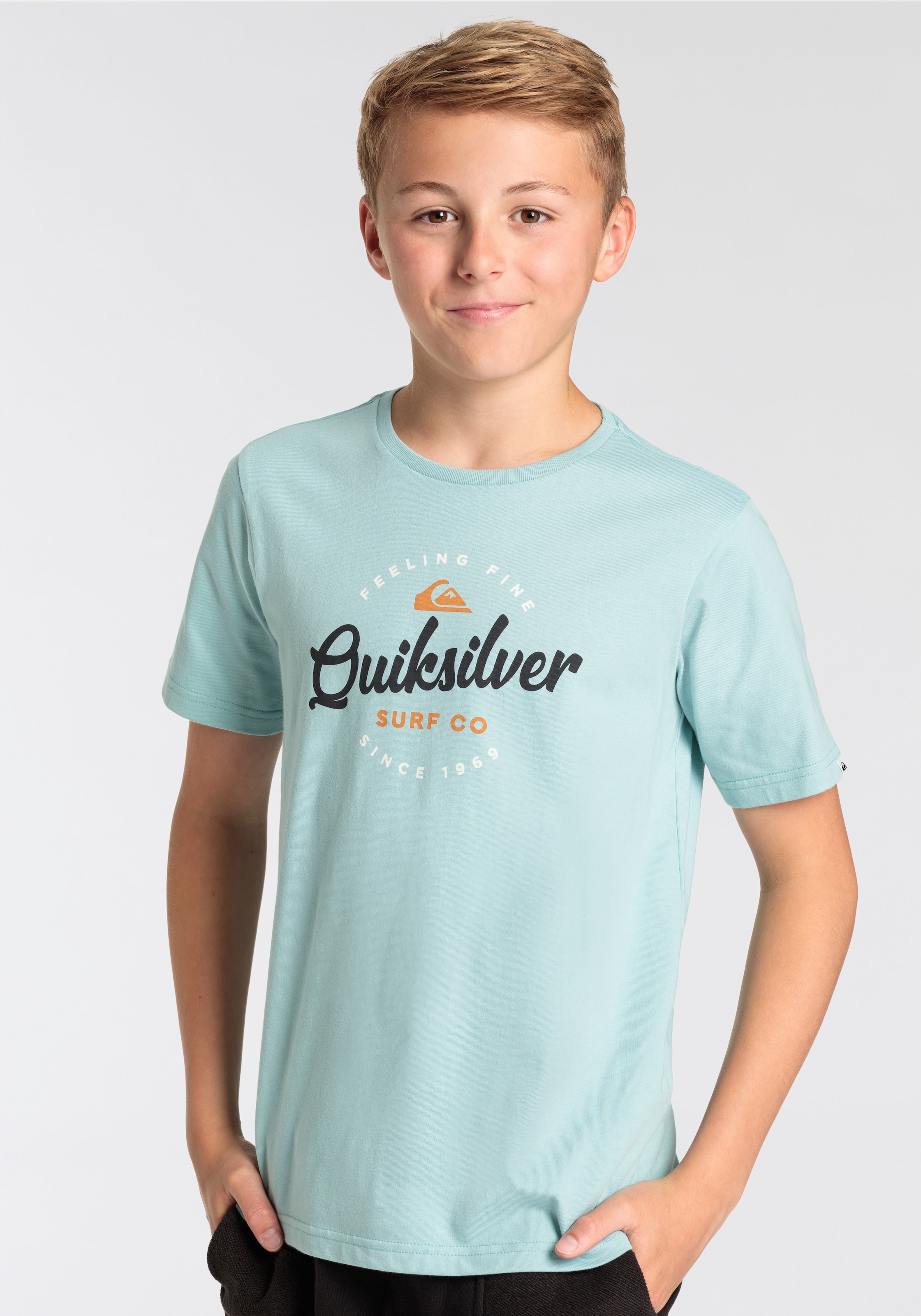 Quiksilver T-Shirt »ON POINT FLYIN SHORT SLEEVE TEE PACK YTH«, (2 tlg.)