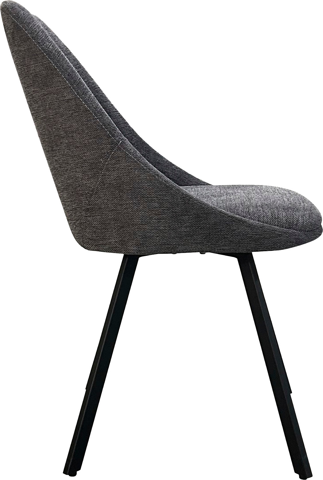 byLIVING Esszimmerstuhl »Jasper (2er-Set)«, (Set), Sitzschale 360°drehbar, Metall schwarz, Küchenstuhl, diverse Bezüge
