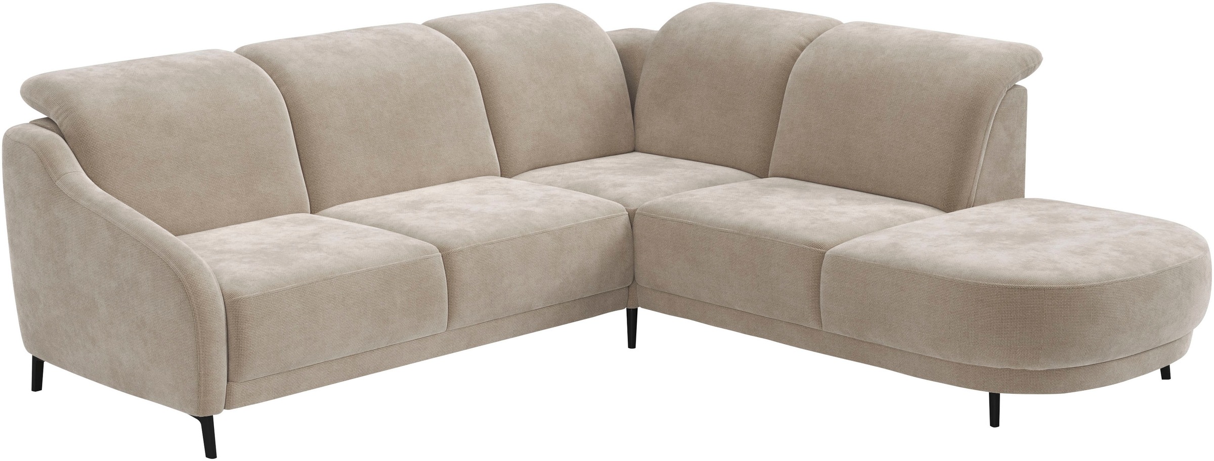 sit&more Ecksofa »Blues L-Form«, wahlweise mit Klapptisch und USB