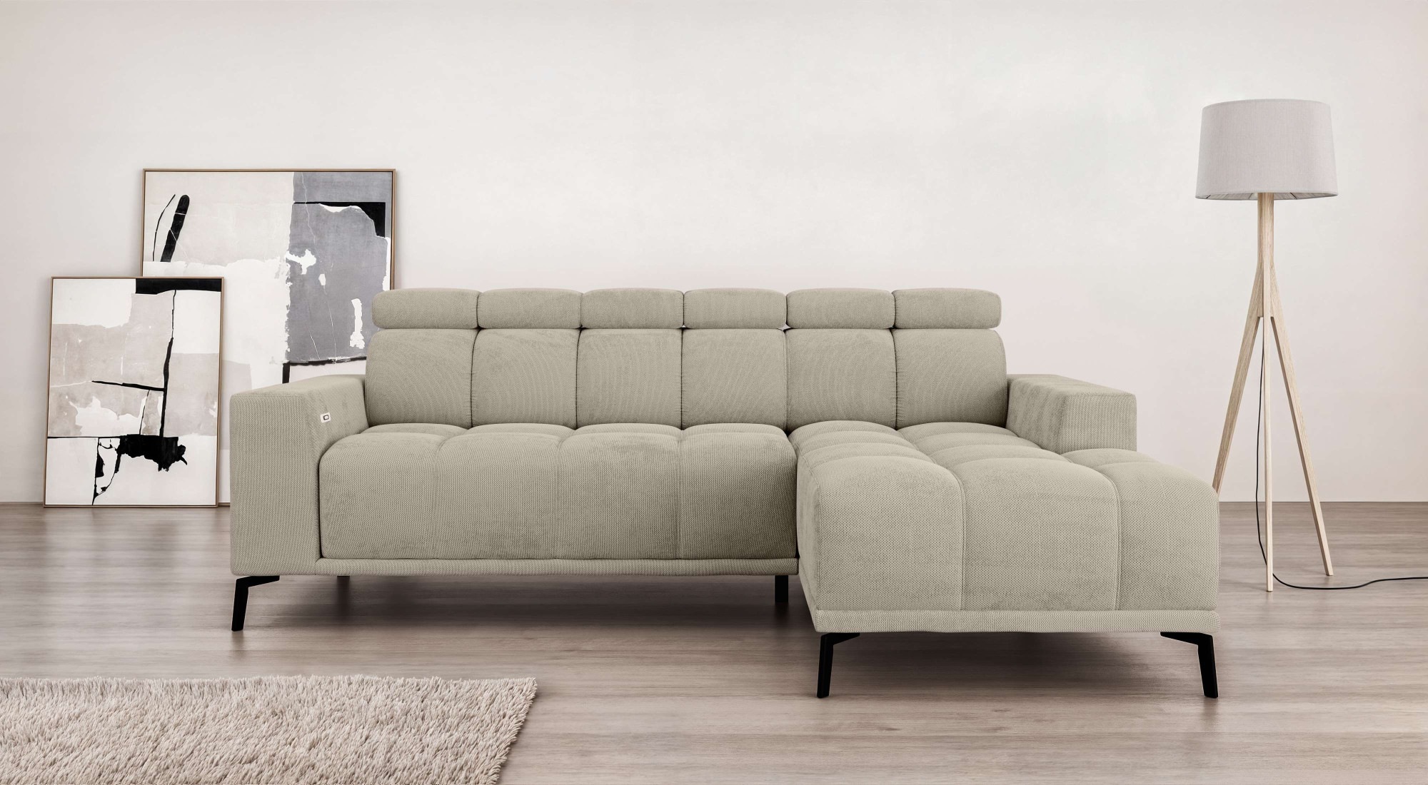 INOSIGN Ecksofa »CAZIE, Designsofa, L-Form, trendige Bubble-Optik,«, L-Form günstig online kaufen