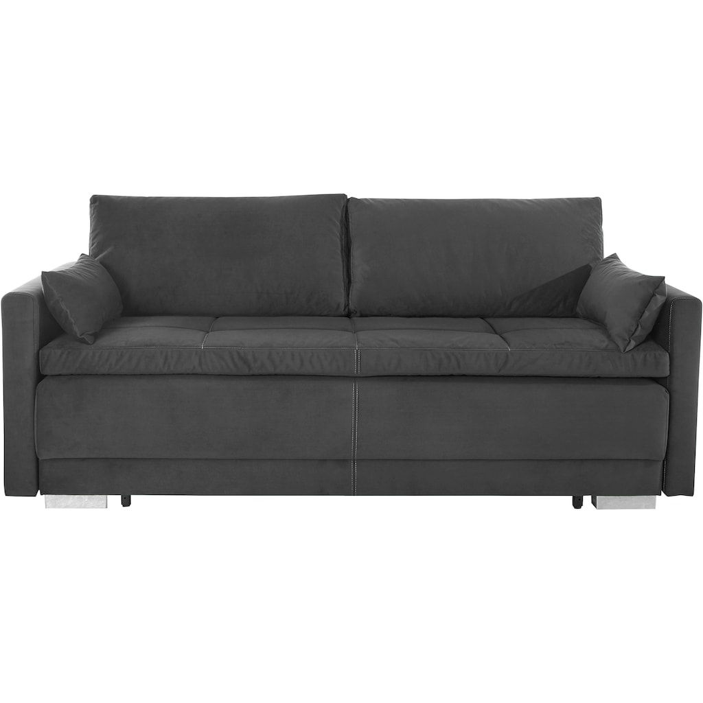 INOSIGN Schlafsofa »Berlin«, mit Boxspringaufbau, Bettfunktion & Bettkasten, Dauerschlafsofa