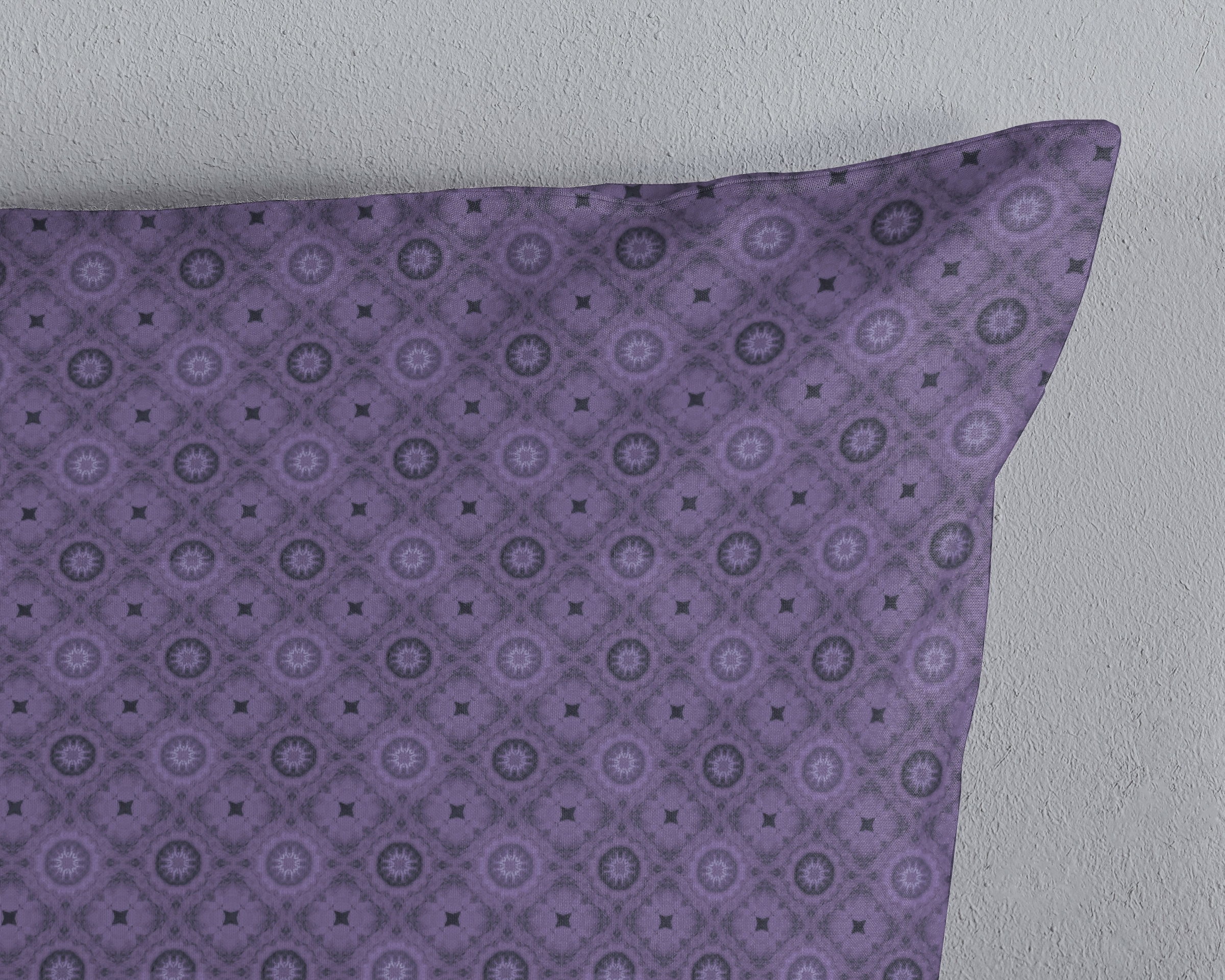 hip Kissenbezüge »Abhay« Baumwolle, Mako-Satin, 40x80, 1 Stück, Reißverschluss, Violett