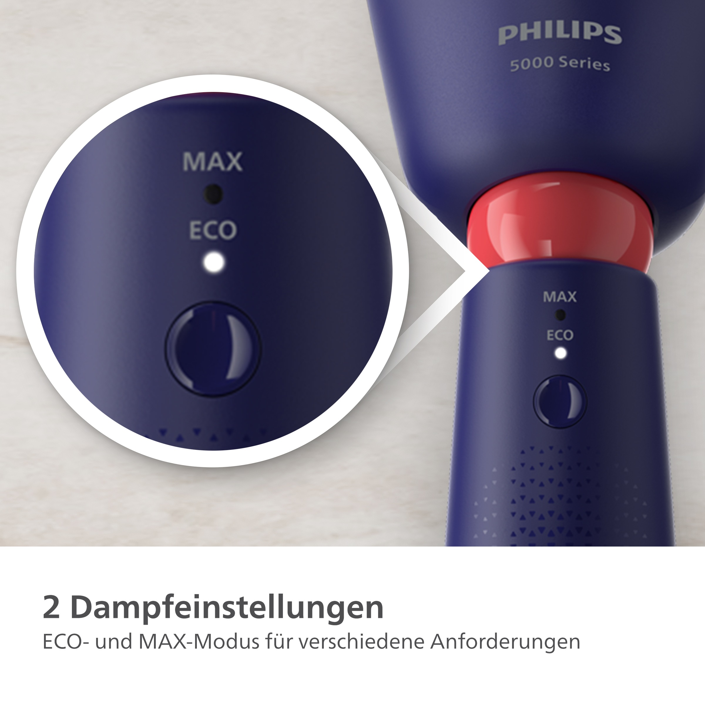 Philips Dampfbürste »STH5030 "Styler", 120 ml und 200 ml Wassertank, Metallplatte«, 1400 W, Steamer im schlanken Design; 2-in-1 Handschuh, Tasche, Stylemat inkl.