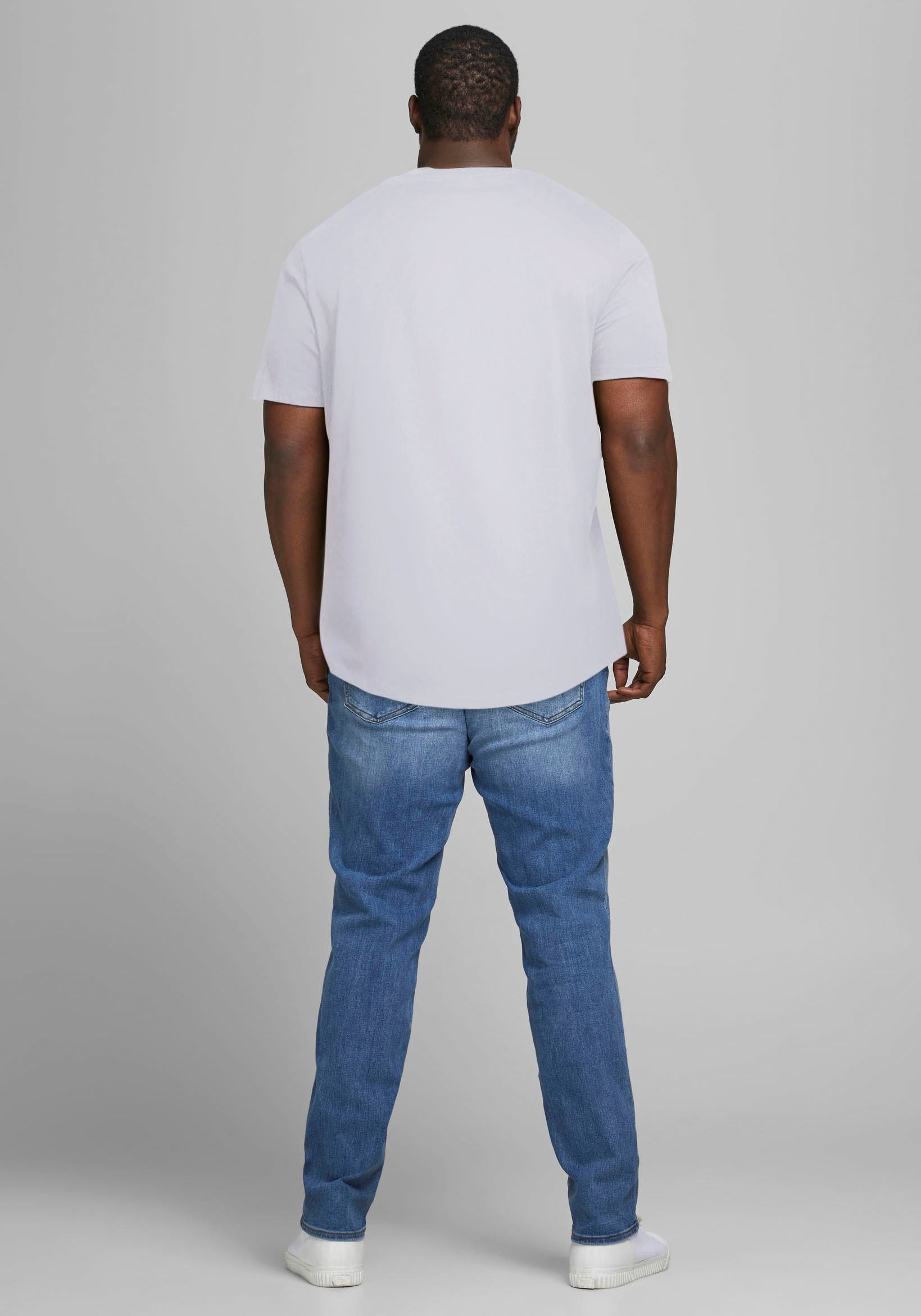 Jack & Jones PlusSize T-Shirt »NOA TEE«, mit abgerundetem Saum, bis Größe 6XL