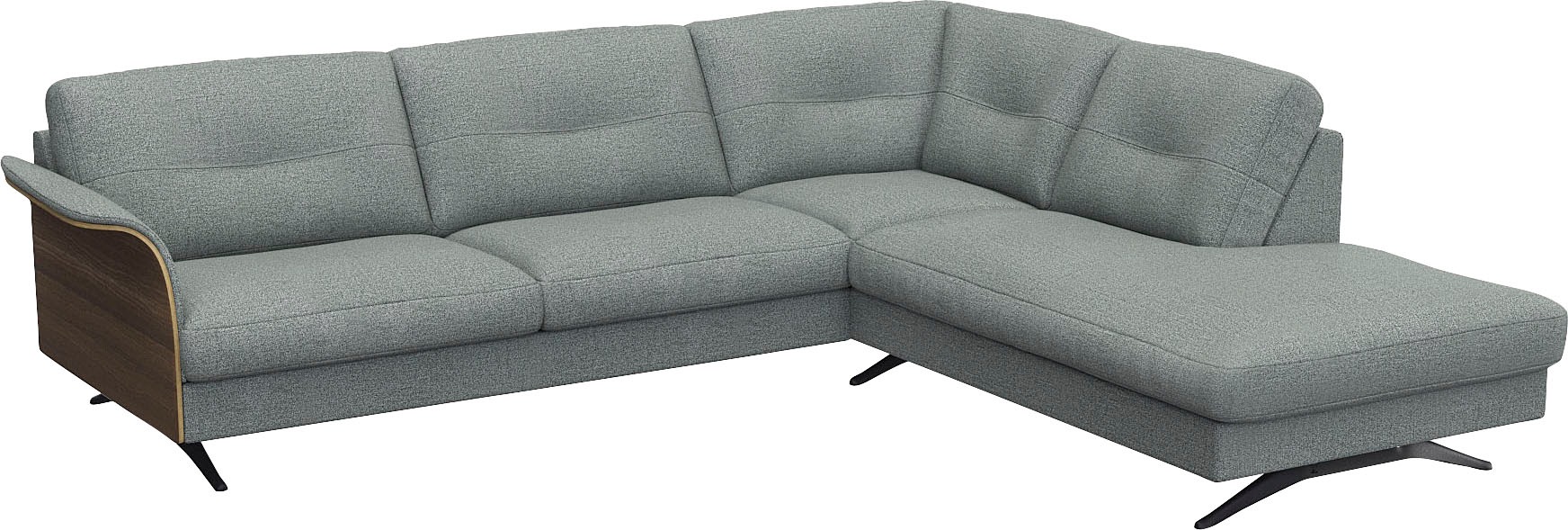 FLEXLUX Ecksofa »Glow bequem und komfortabel durch hochwertigen Sitzaufbau, günstig online kaufen
