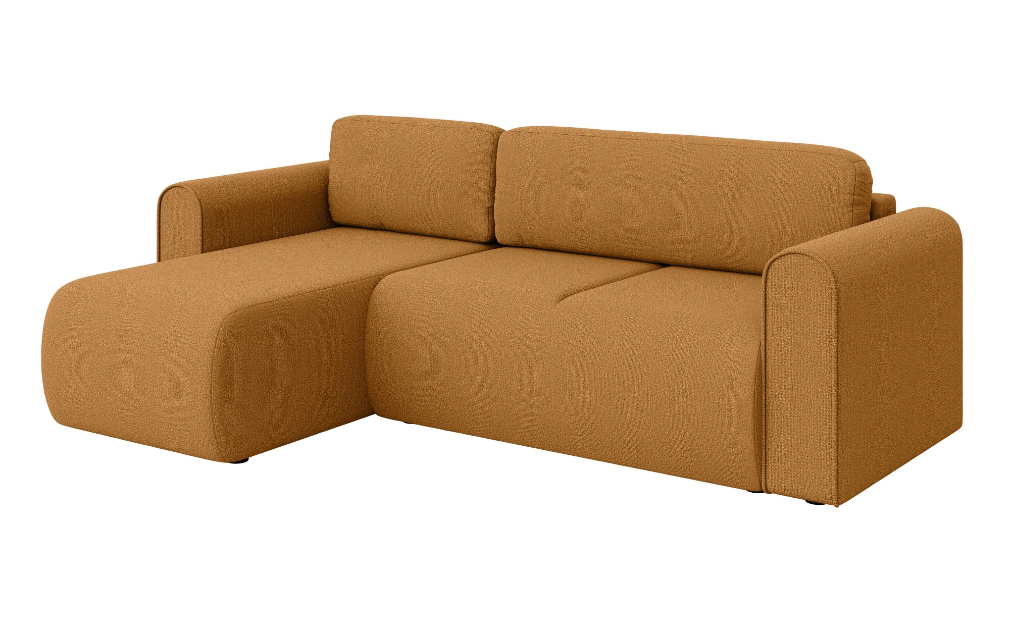 INOSIGN Ecksofa »Zacharia wahlweise Schlafsofa mit Bettkasten, B/T/H 250/166/86 cm«, L-Form mit Wellenunterfederung, Recamiere beidseitig montierbar