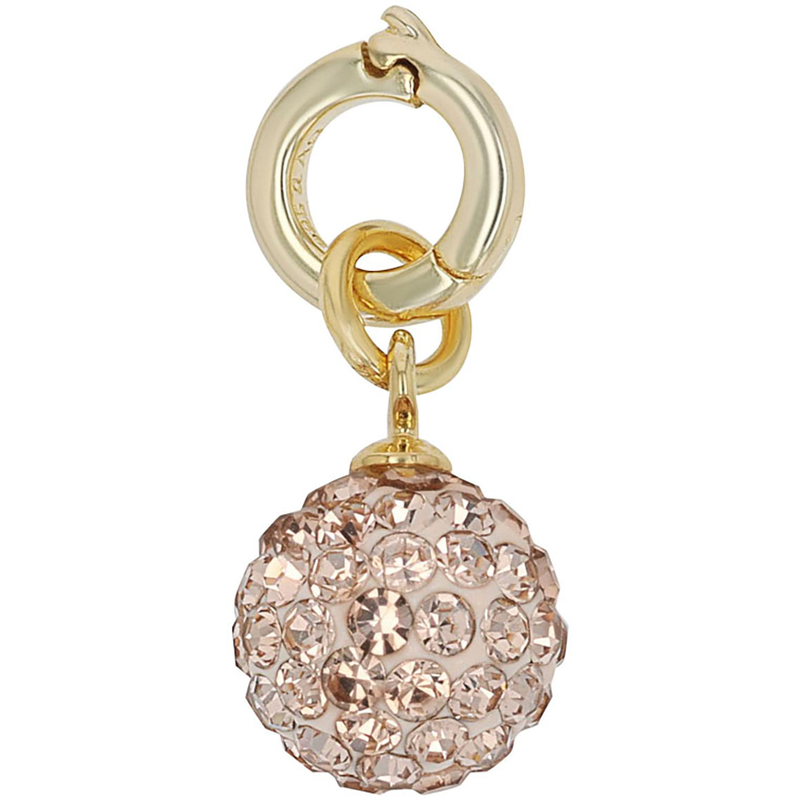 AMOR Charm Kugel »2038484, 2038485« mit Kristallglas gelbgoldfarben-apricot + apricot Stilvoller Charm-Anhänger von Amor für Damen