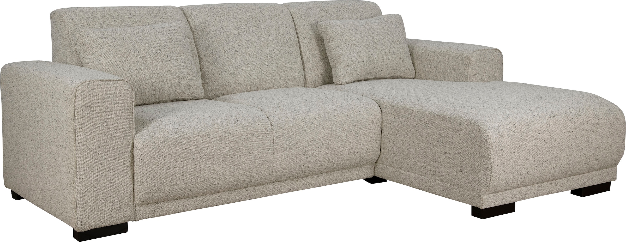 Home affaire Ecksofa »BORNHOLM L-Form mit Recamiere, Maße B/T/H: 234/162/85 cm«, Recamiere links oder rechts bestellbar, Wellenfederung, inkl. 2 Kissen