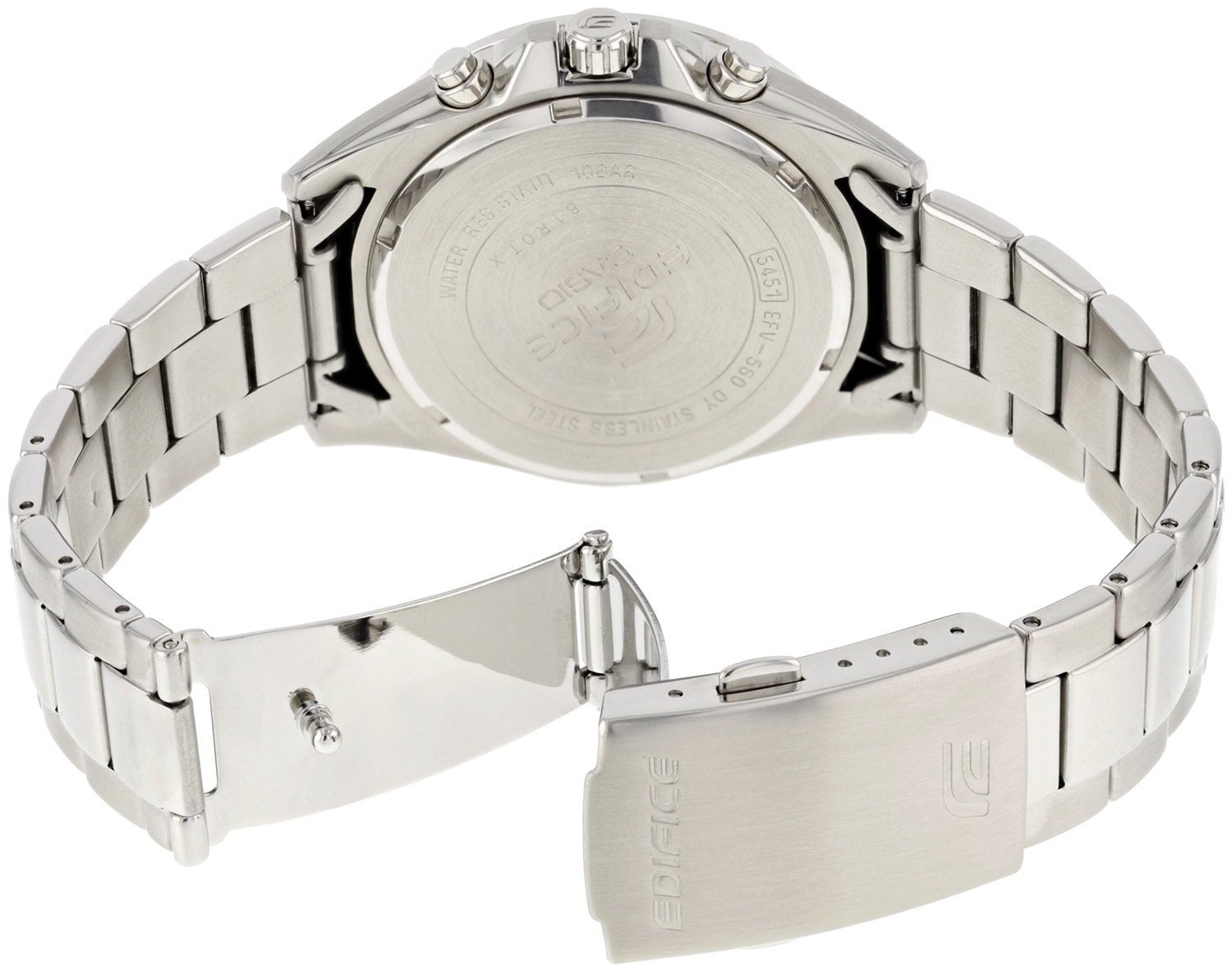 CASIO EDIFICE Chronograph, Quarzuhr,Armbanduhr,Herrenuhr, Edelstahlarmband, bis 10bar wasserdicht