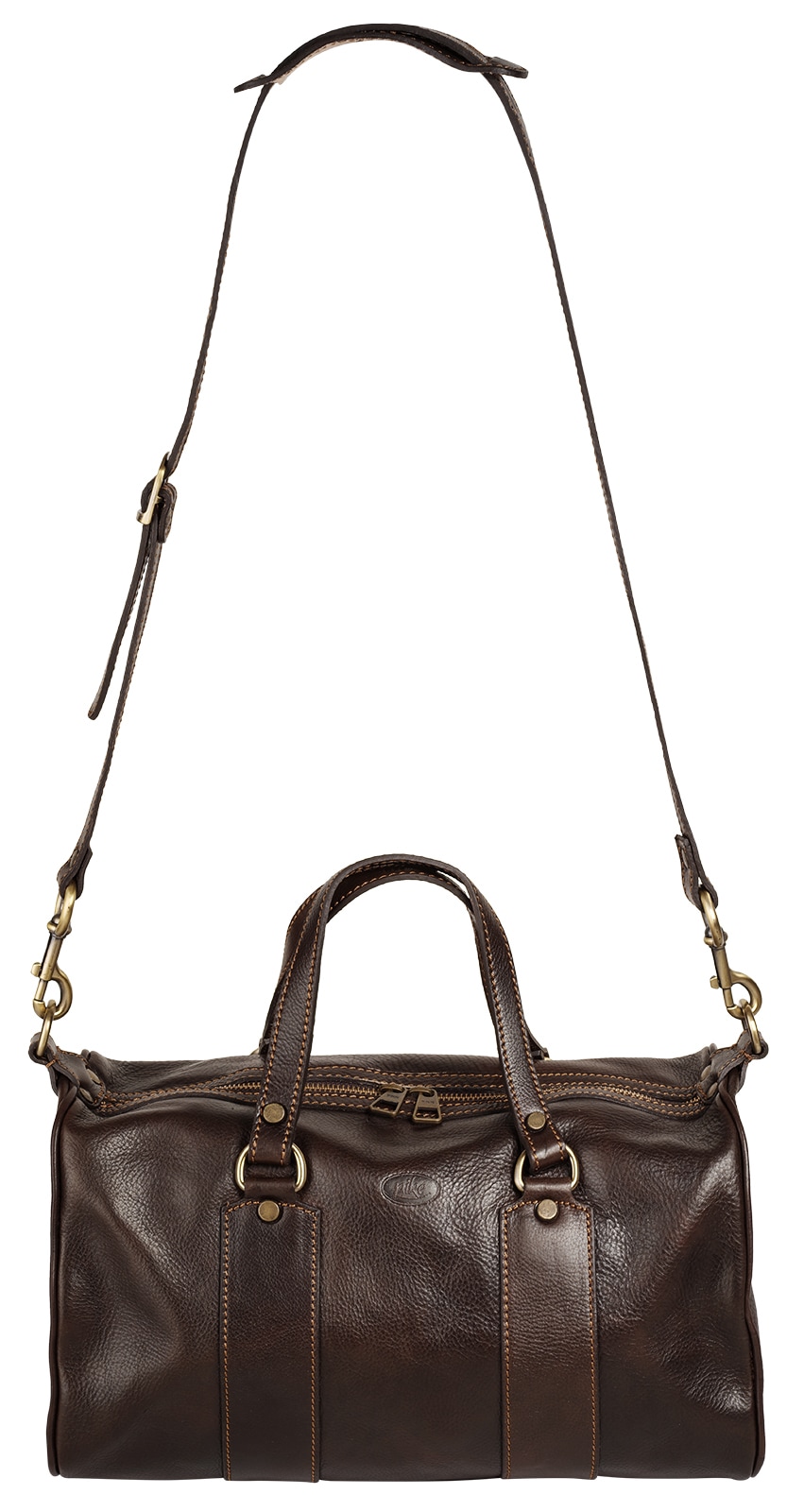 Piké Henkeltasche, echt Leder, Made in Italy