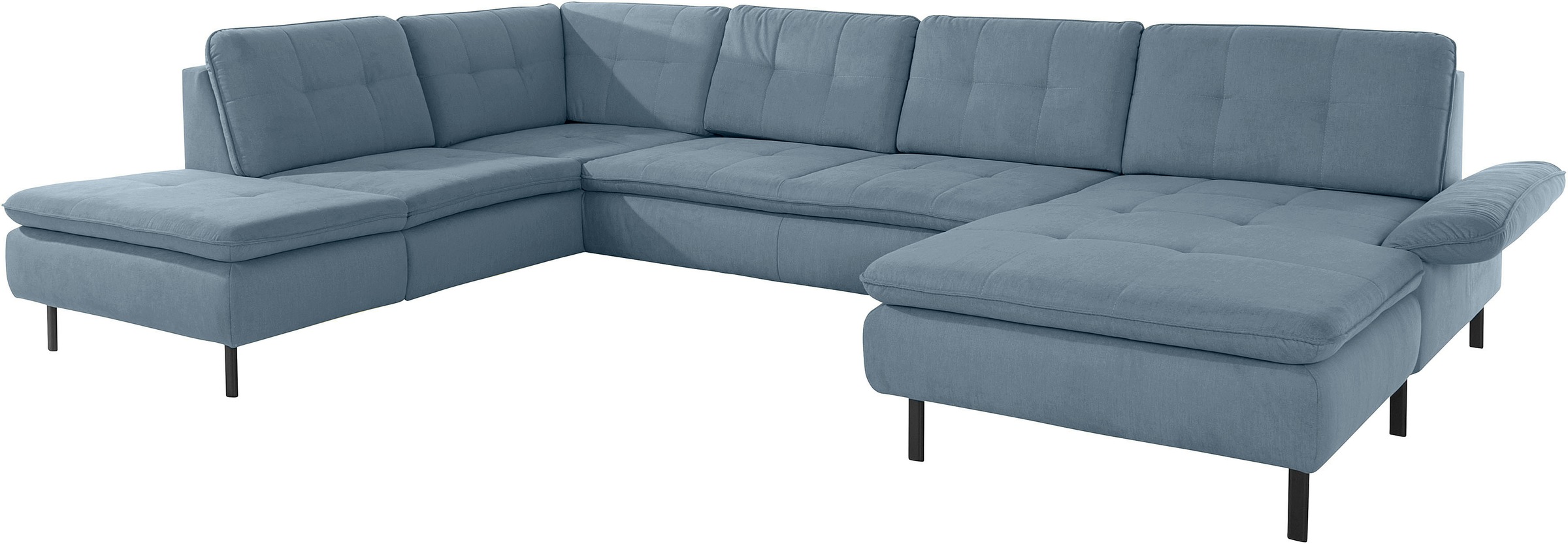 INOSIGN Wohnlandschaft »Birkholm U-Form«, Armlehnverstellung, auch in Easy Clean Bezug - mit Wasser zu reinigen