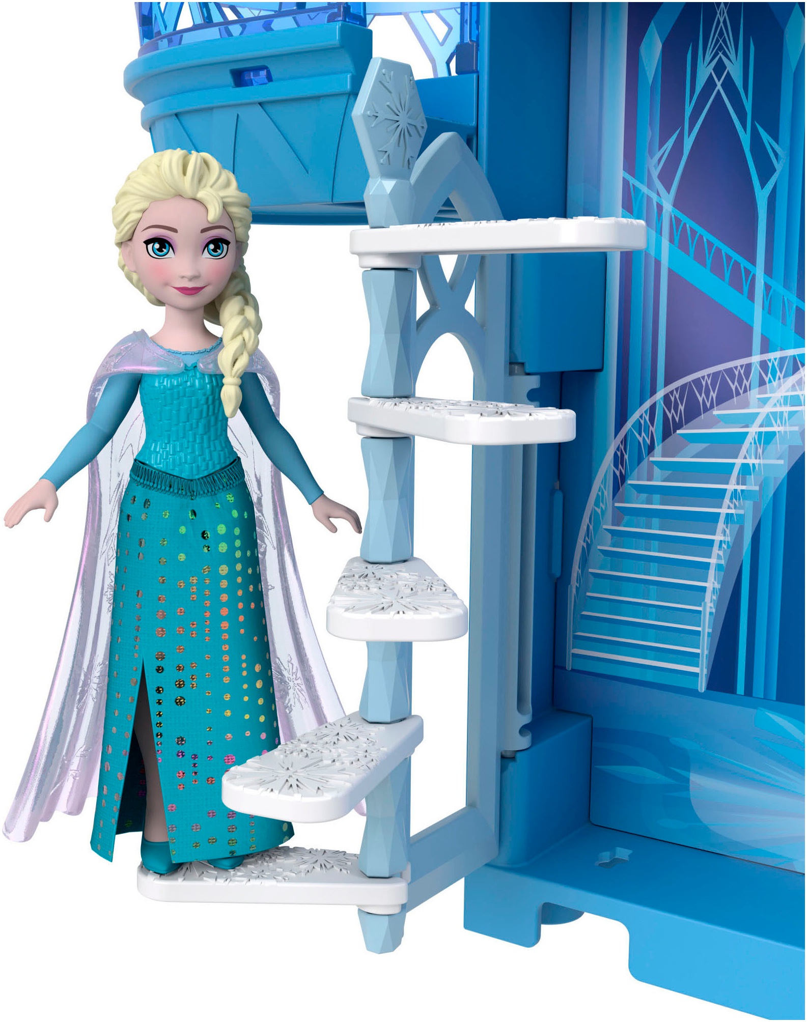 Mattel® Spielwelt »Disney Die Eiskönigin Kleine Puppen Elsa Stapelschloss«