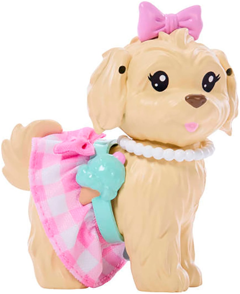 Barbie Anziehpuppe »im Zwillingslook mit Schleife und Haustier«