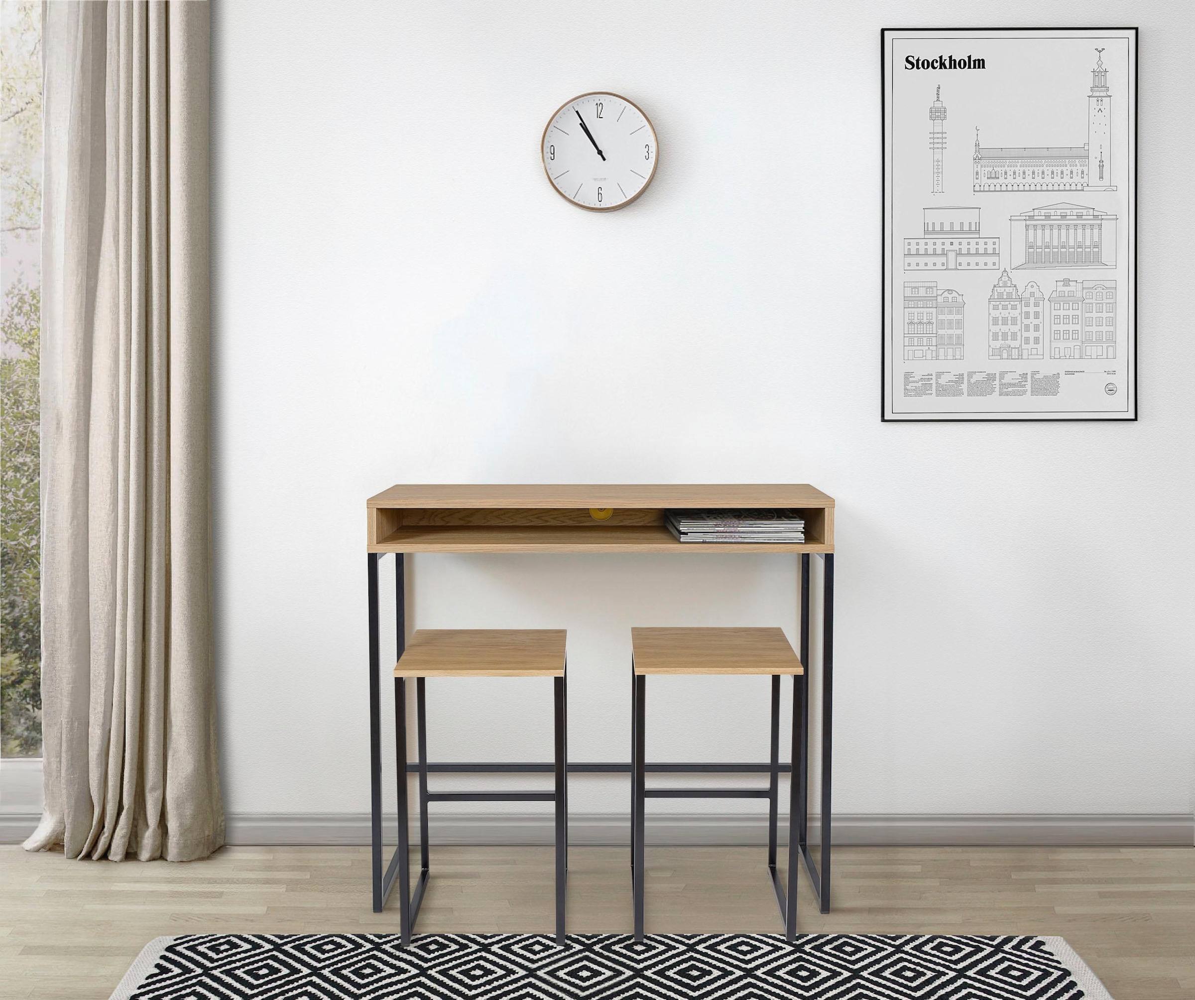 Woodman Schreibtisch »Dominic« im schönen Design, Breite 100 cm, FSC®-zerti günstig online kaufen