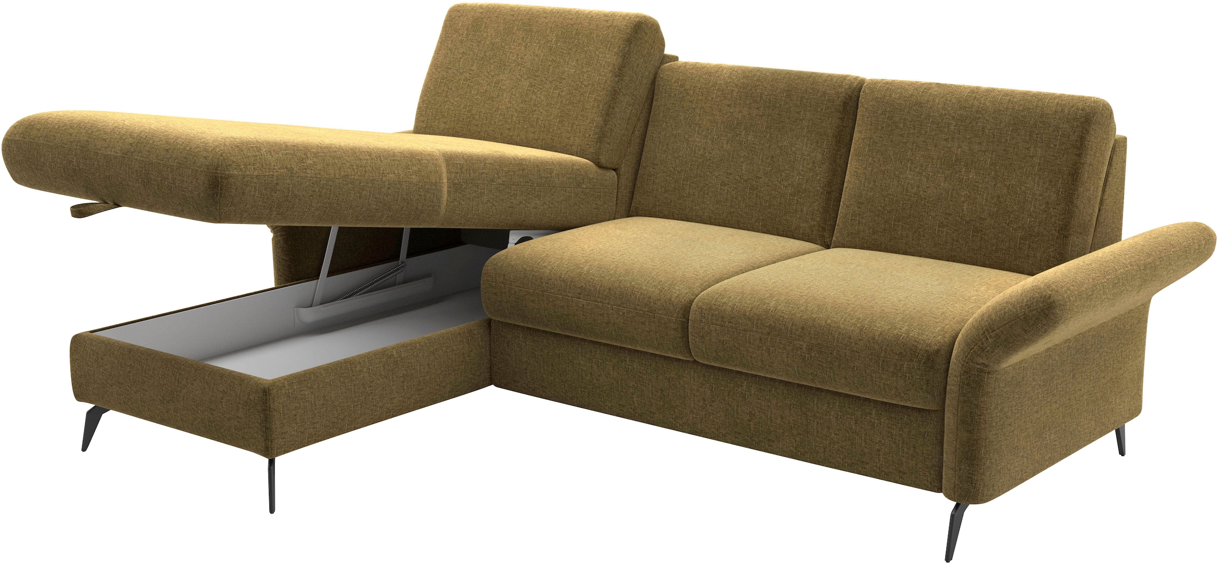 Home affaire Ecksofa »Rochelle«, optional: Armteilverstellung, klappbar, Bettkasen