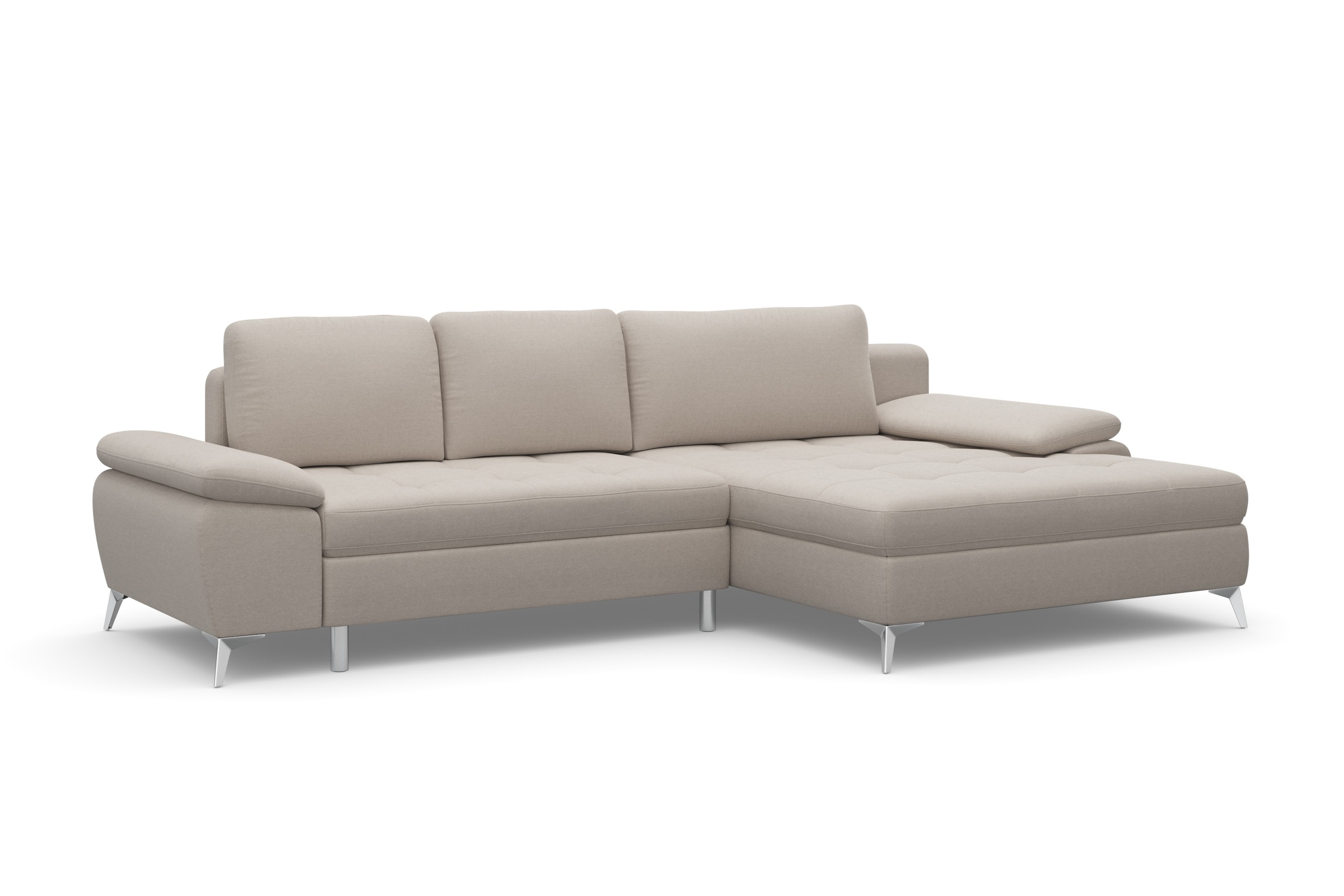 sit&more Ecksofa »Latigo L-Form«, mit Mega-Recamiere, wahlweise mit Bettfunktion und Bettkasten