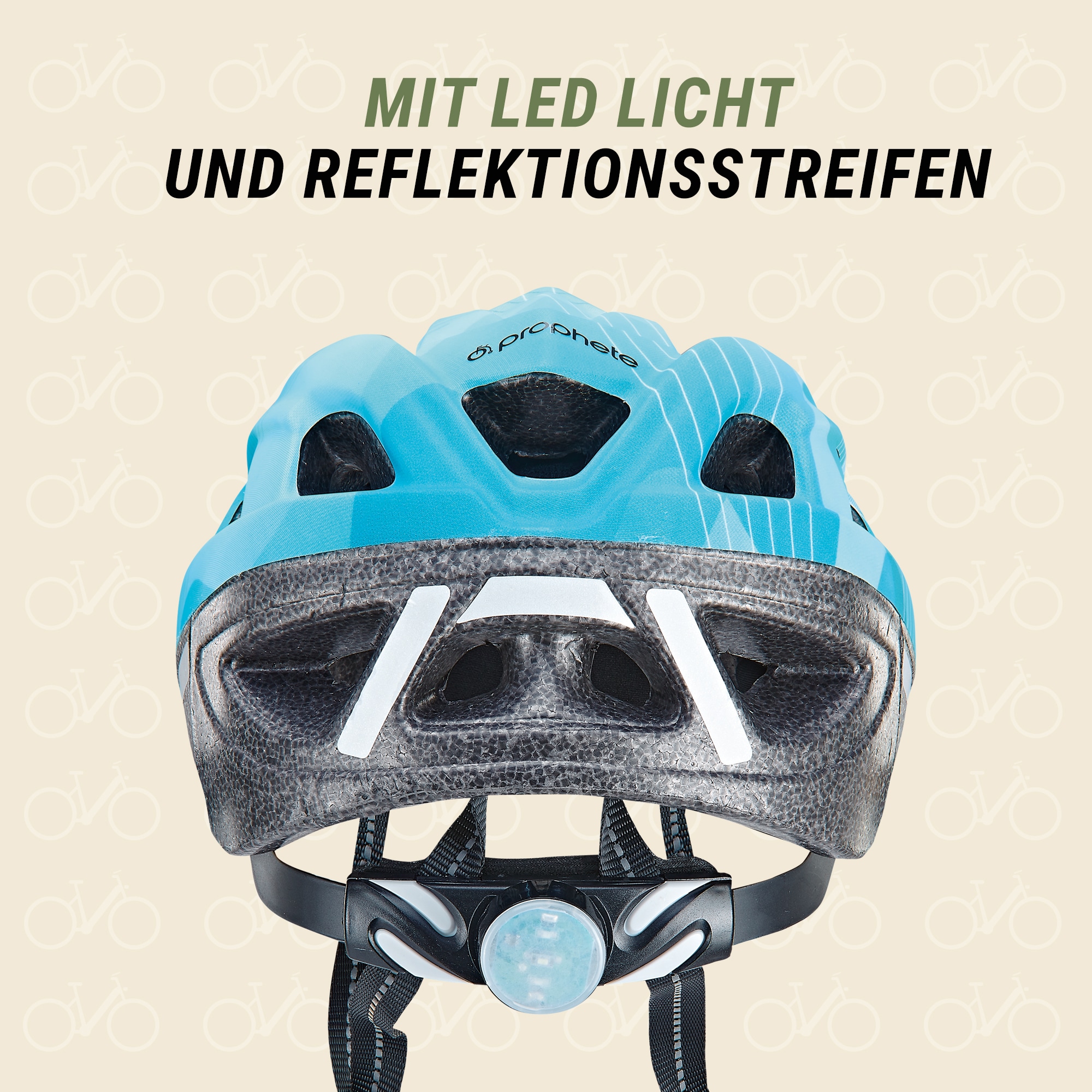 Prophete Fahrradhelm »Kinder Fahrradhelm mit LED Licht«