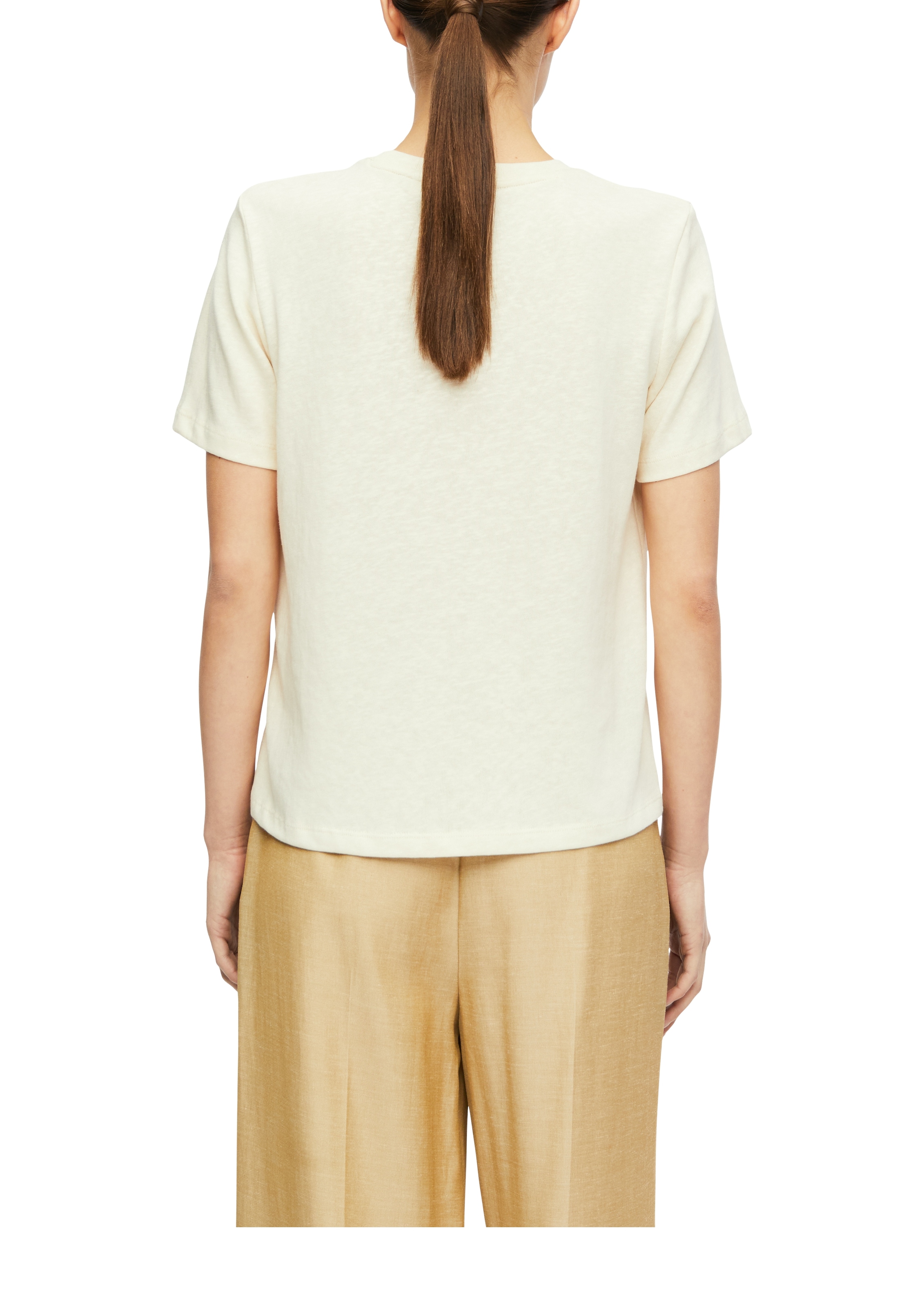 Comma Kurzarmshirt Sommershirt mit Print