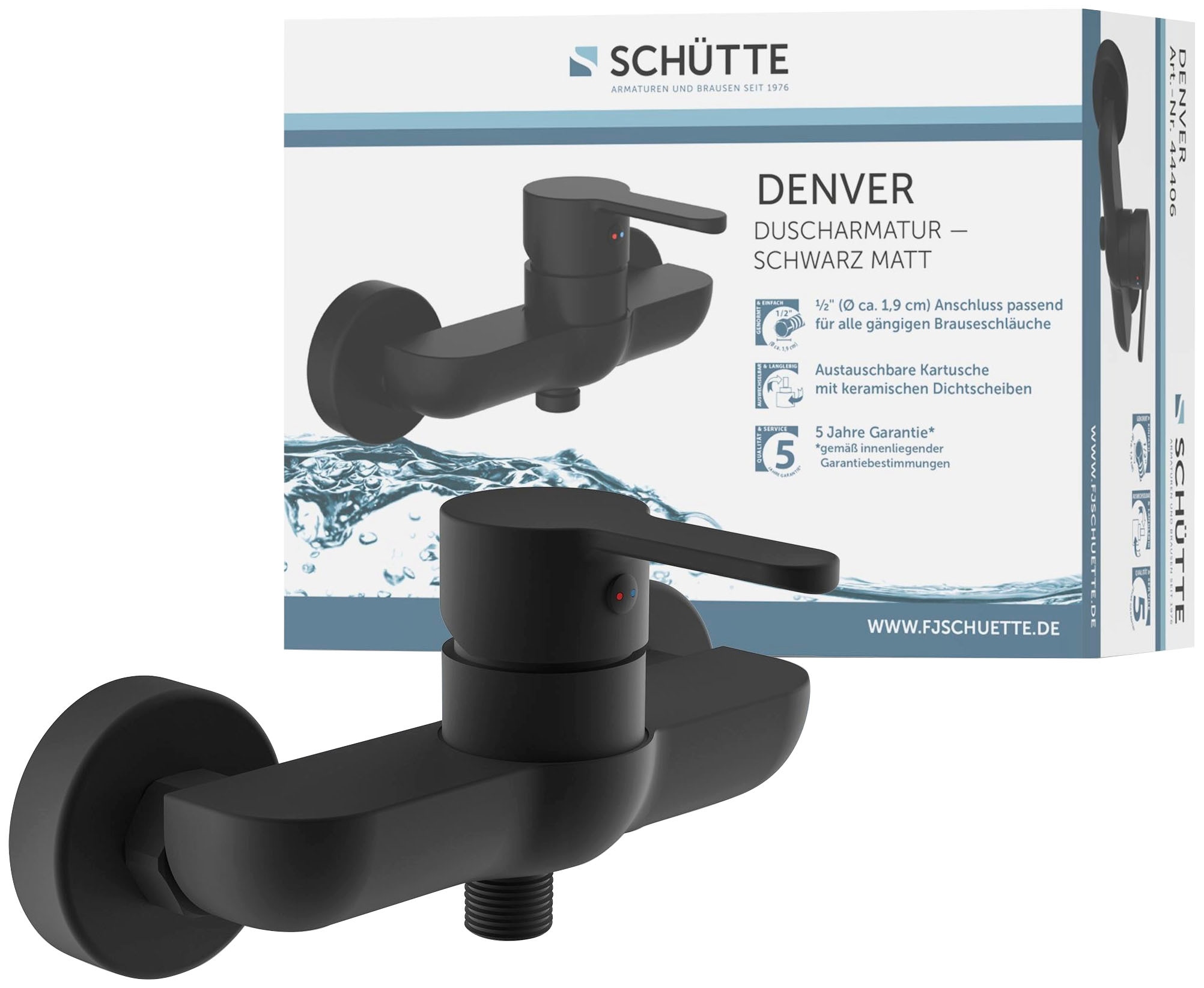 Schütte Badarmatur »3-teilige Serie DENVER«, (Set)