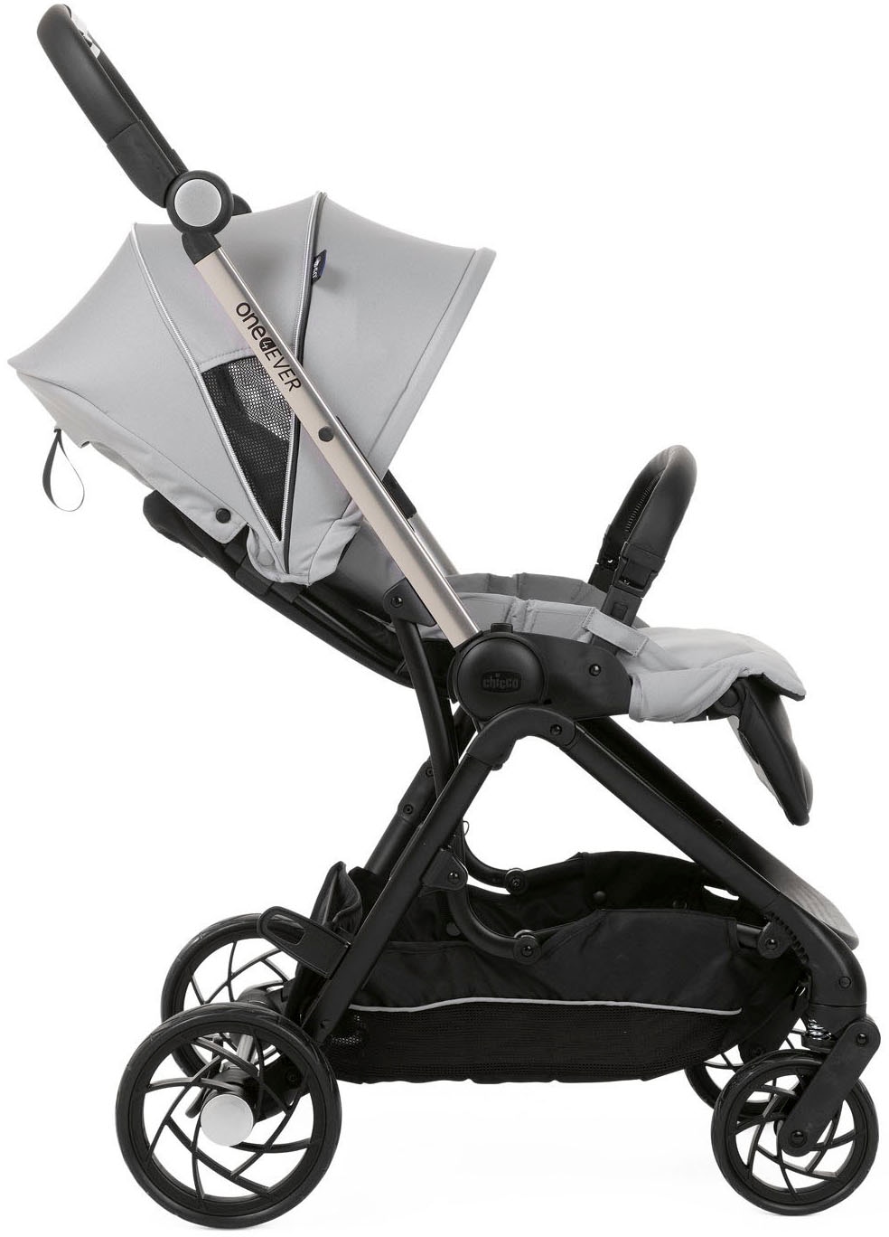 Chicco Kombi-Kinderwagen »Kinderwagen One4ever, silverleaf«, mit zwei Sitzen