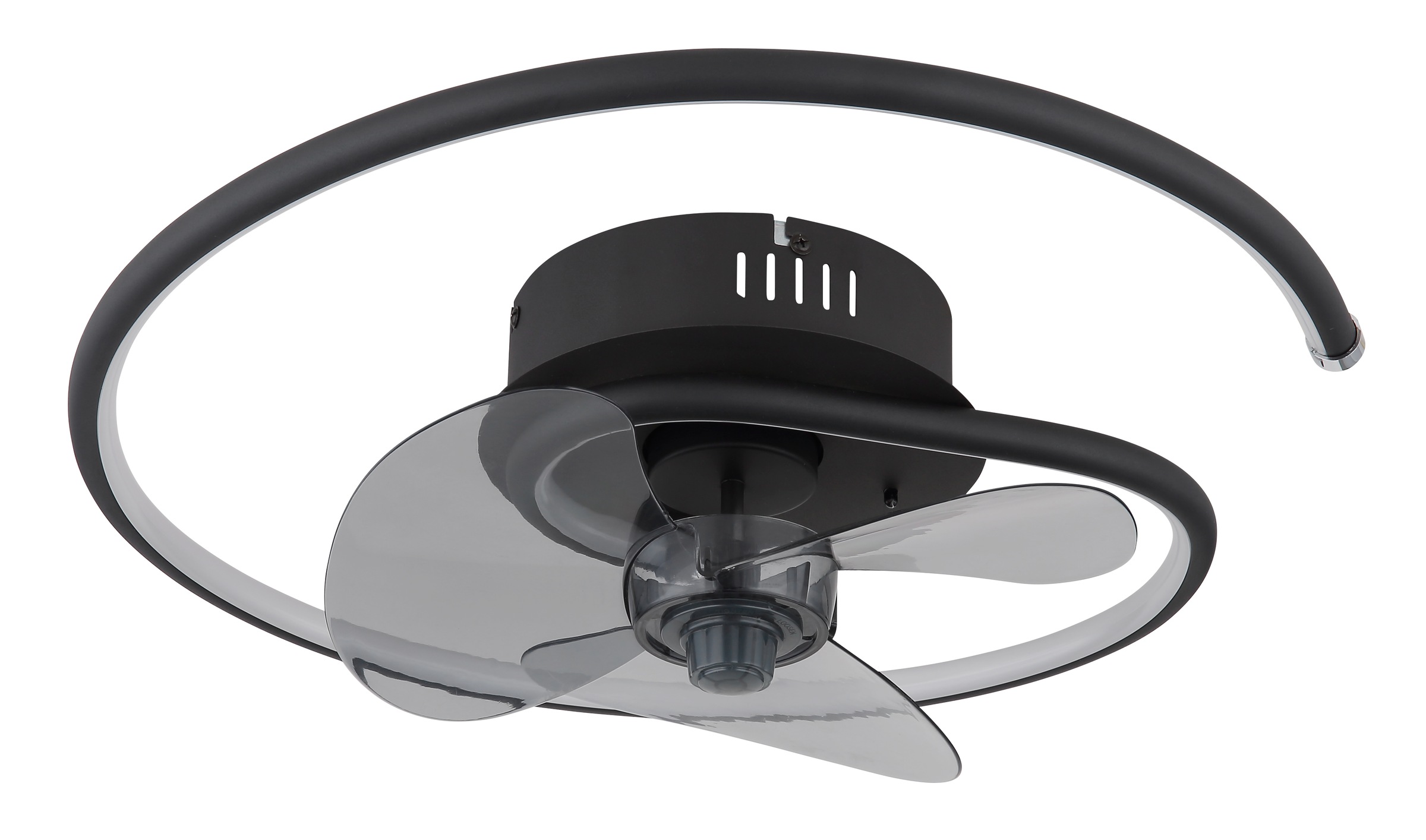 GLOBO LIGHTING Deckenleuchte »KOREN Deckenventilator«, Leuchtmittel LED-Modul | LED fest integriert, Deckenventilator Metall schwarz matt, LED