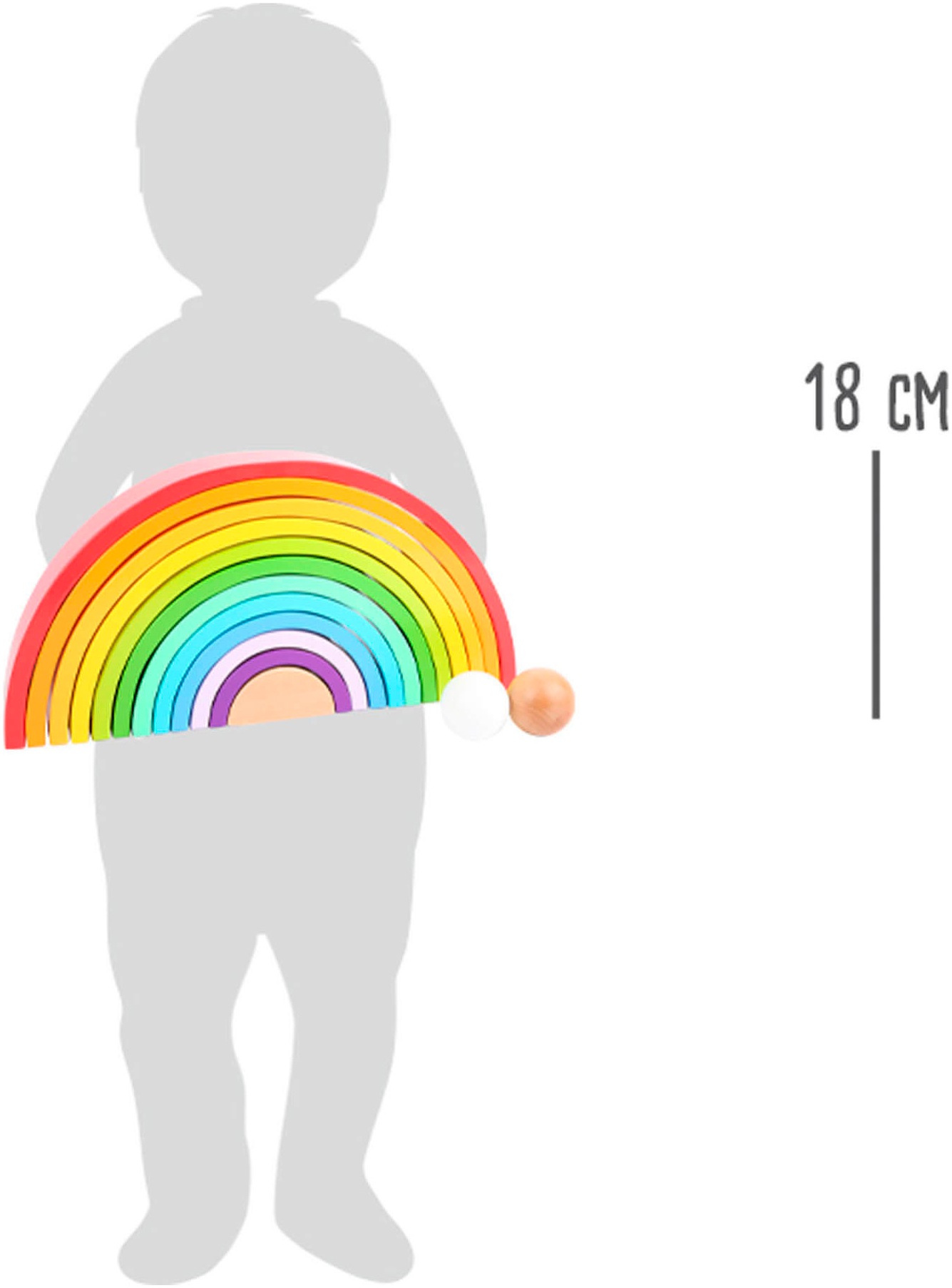 Small Foot Spielbausteine »Regenbogen XL«
