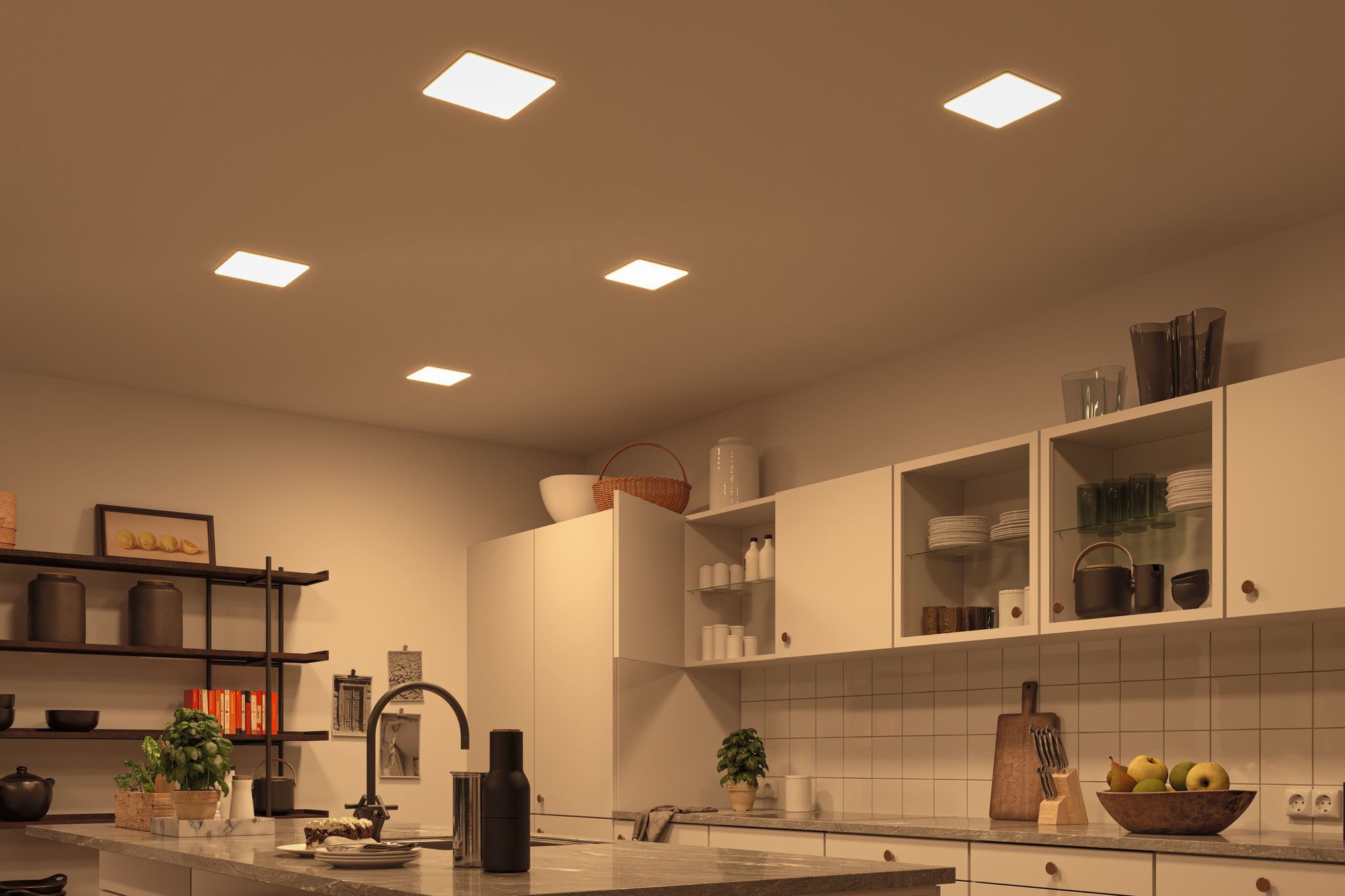 Paulmann LED Bad-Einbauleuchte »Veluna«, Schutzart IP44, 3 Lichtstimmungen möglich, inkl. LED Leuchtmitttel