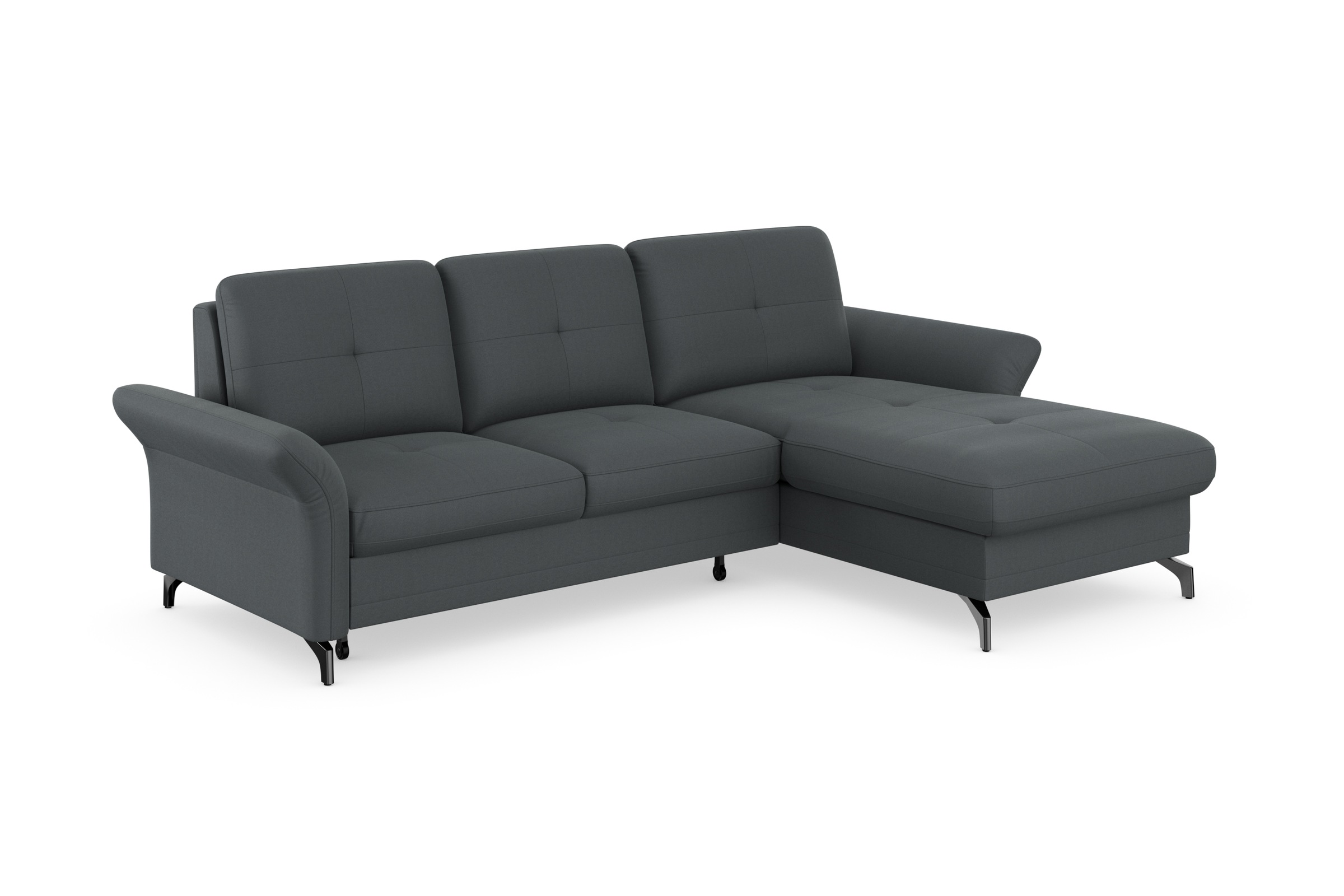 Places of Style Ecksofa »Calando L-Form«, wahlweise mit Bettfunktion, Bettkasten und Armteilfunktion