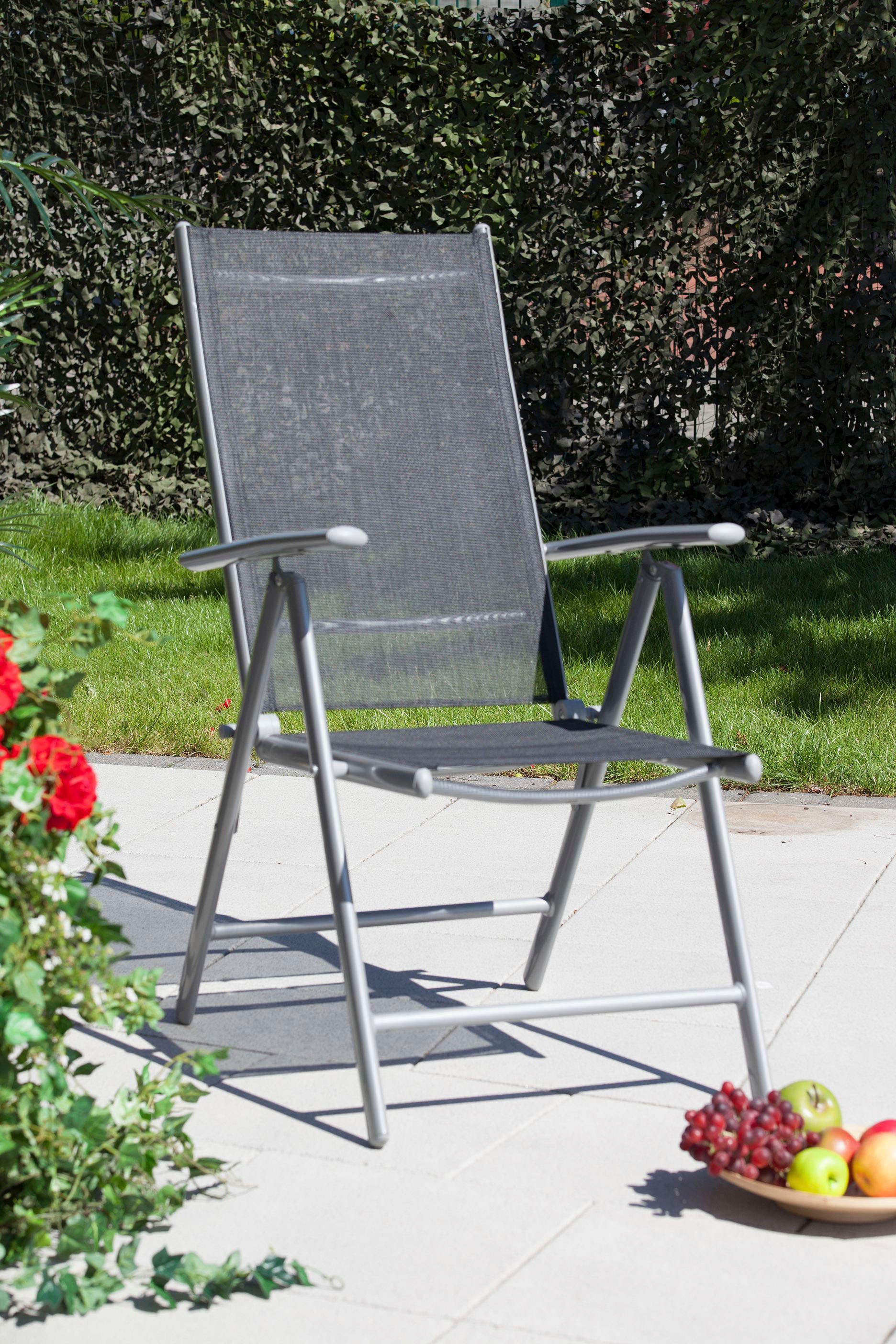 Siena Garden Garten-Essgruppe »Saturn / Sola«, (Set, 7 tlg.), bestehend aus 6 Sesseln und 1 Tisch
